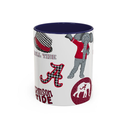 Crimson Tide Coffee Mug, Alabama Fan Cup, Roll Tide Mug, College Sports Gift, Game Day Drinkware