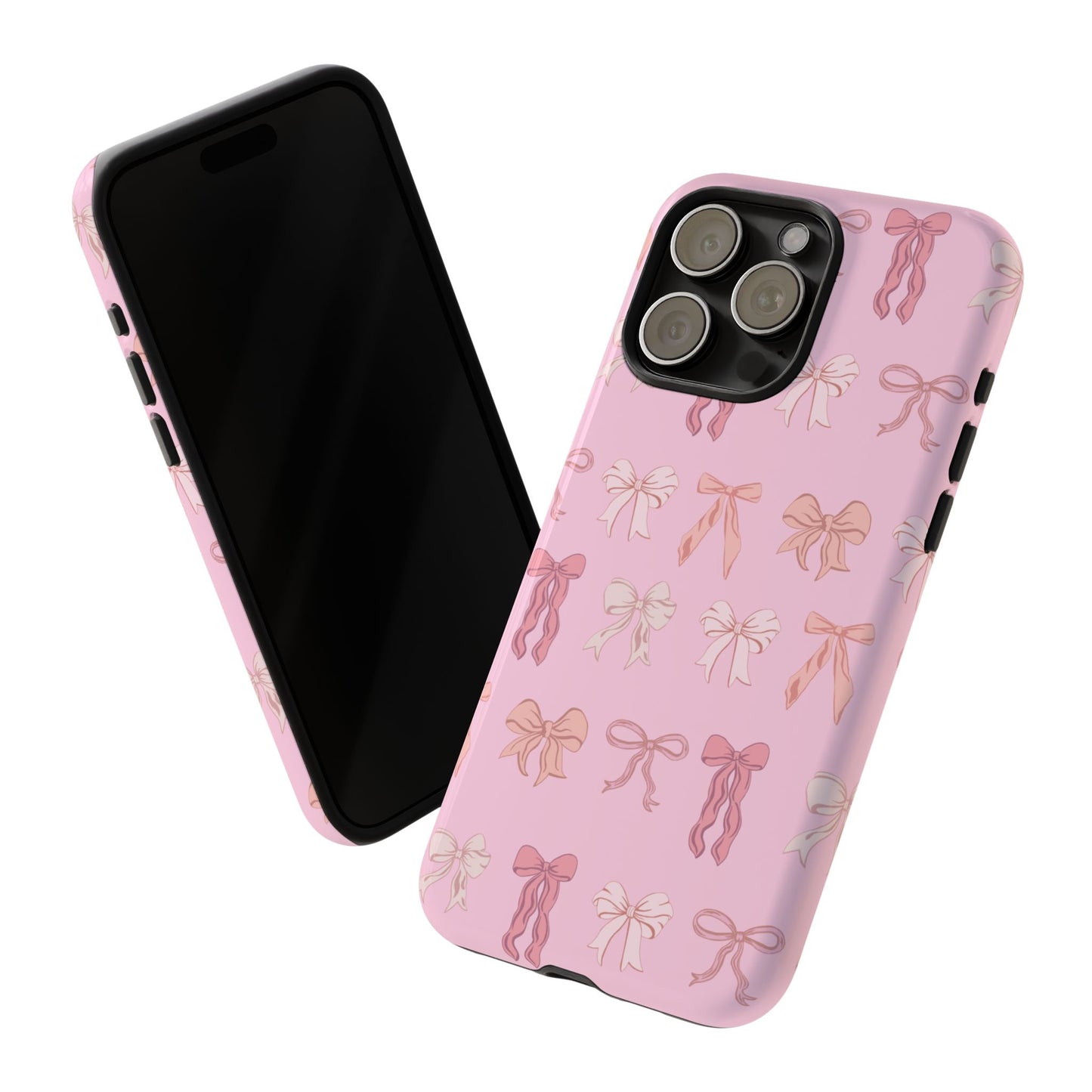 Cute Phone Case with Bow Design | Pink Aesthetic | Gifts for Her, Birthday Present, Trendy Phone Accessories, Fashionable Tech Cover