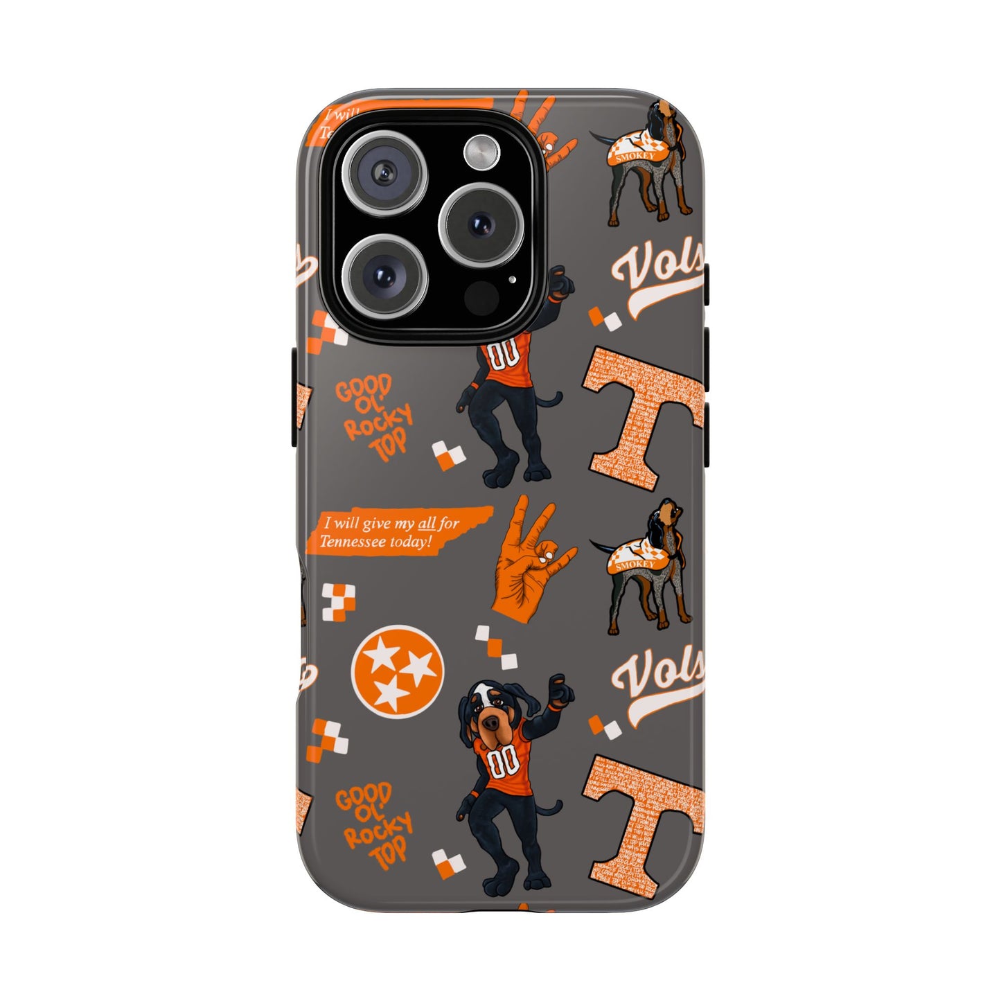 Tough Cases - Tennessee Fan Phone Case, Sports Team Accessory, Gift for Volunteers Fans, Durable Cover, College Game Day