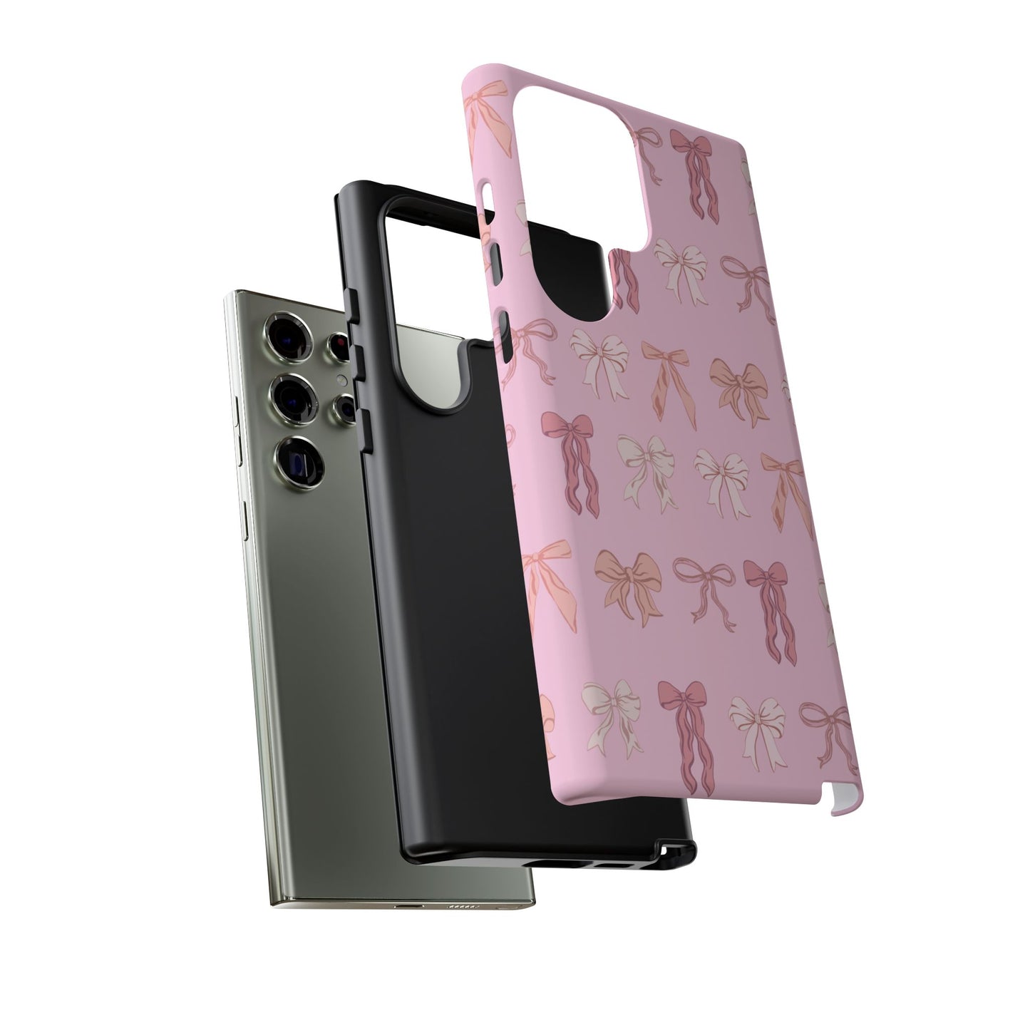 Cute Phone Case with Bow Design | Pink Aesthetic | Gifts for Her, Birthday Present, Trendy Phone Accessories, Fashionable Tech Cover