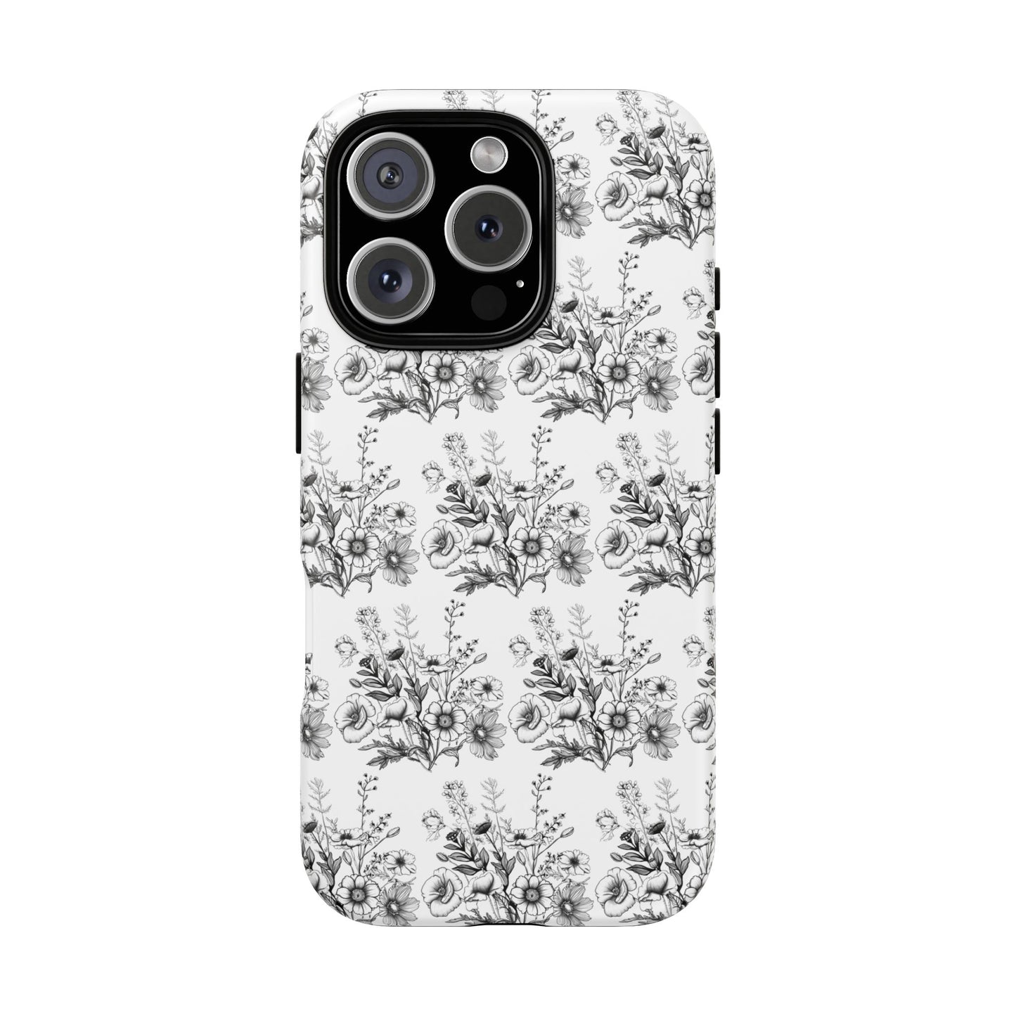 Floral Phone Case, Tough Cases with Elegant Black and White Design, Protective Cover for Fashion Lovers, Unique Gift for All [...]