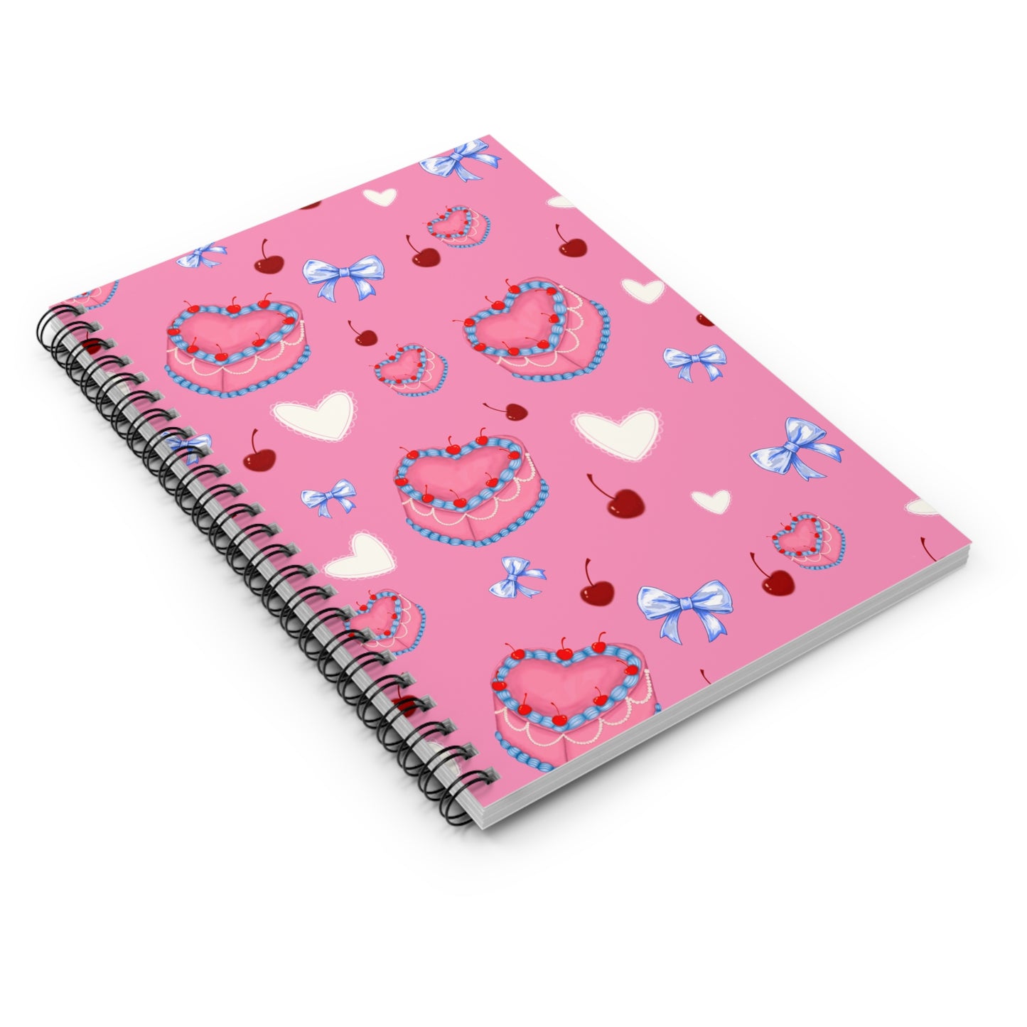 Cute Cake Spiral Notebook - Perfect for Journaling, School, Gifts, Kawaii Aesthetic, Inspirational Notes