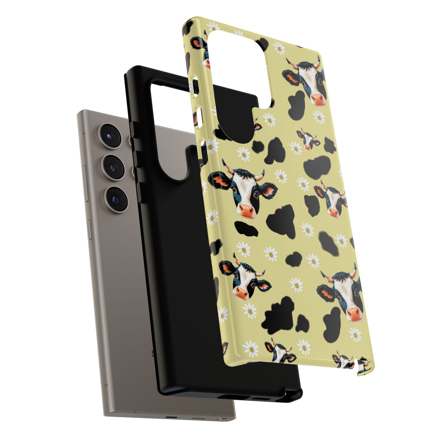 Cow Print Phone Case - Cute Protection for Animal Lovers, Gift for Farmhouse Decor, Cheerful Cow Design