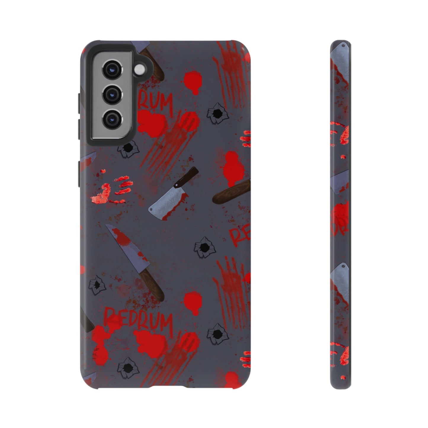Blood Splatter Phone Case, Tough Case for Horror Fans, Halloween Accessory, Unique Gift for Gamers, Spooky Phone Cover