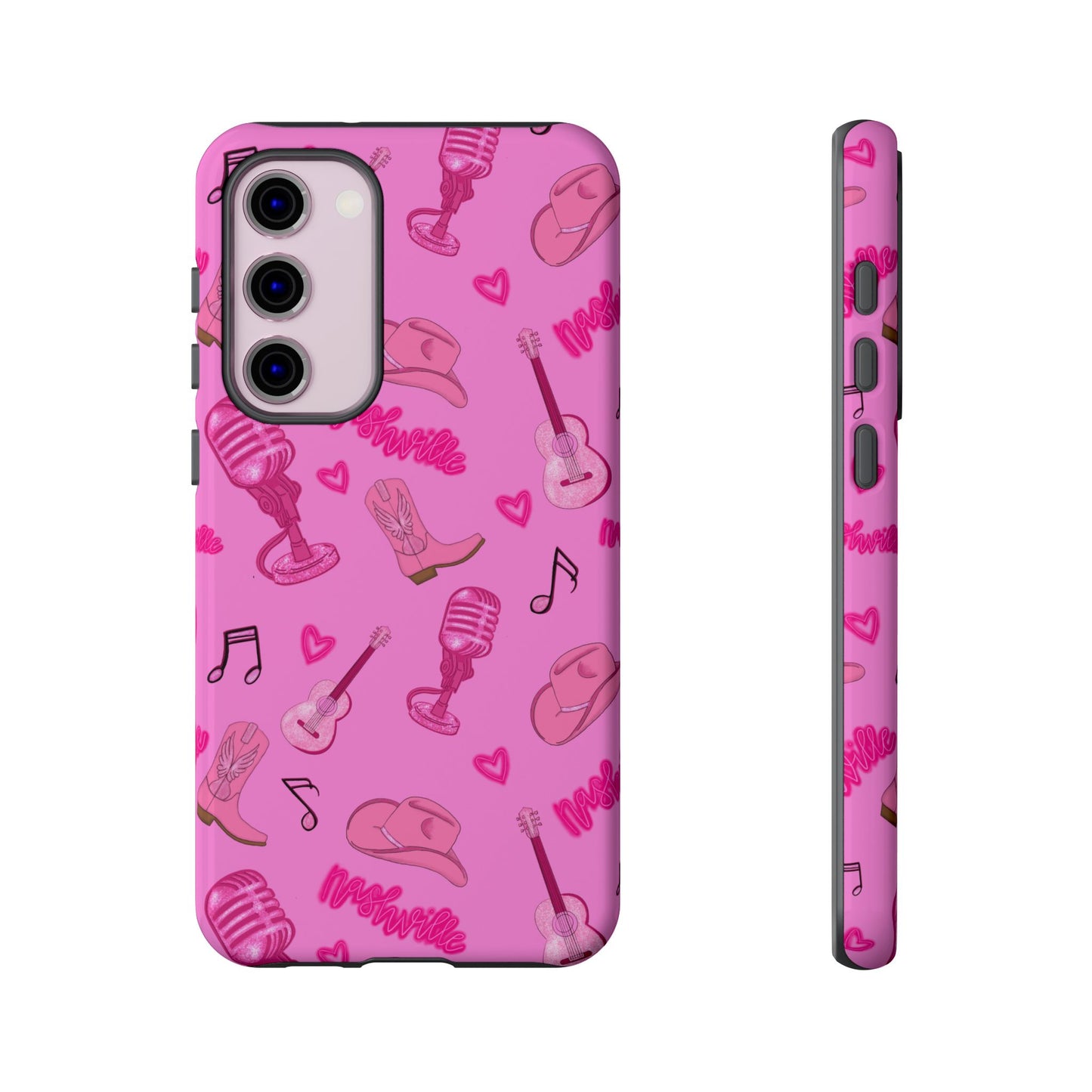 Pink Music Cases for Tough Love, Music Lover Gift, Phone Accessories, Cute Phone Covers, Stylish Cases for Women