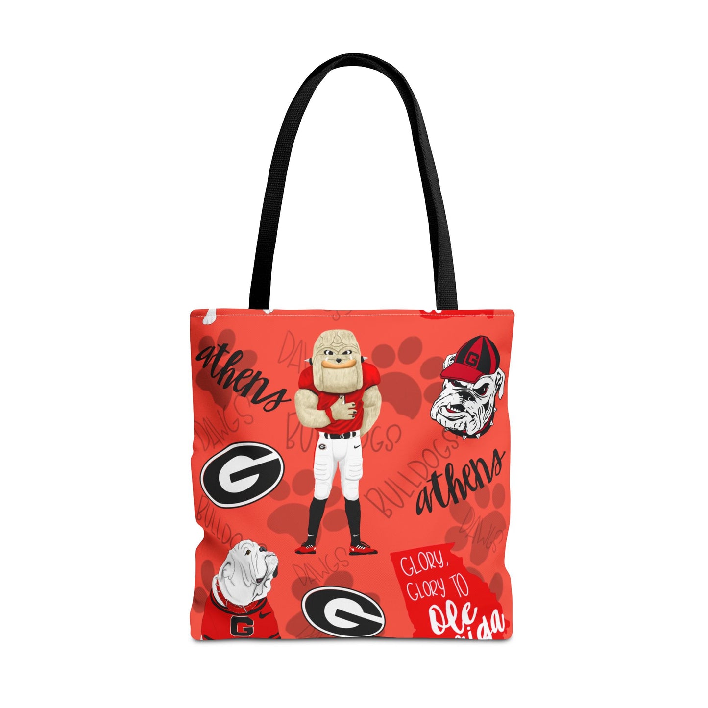 Georgia Bulldogs Tote Bag - Sporty, Cheerful, College Vibe, Perfect for Game Days, Fans, School Spirit, Lightweight, Versatile