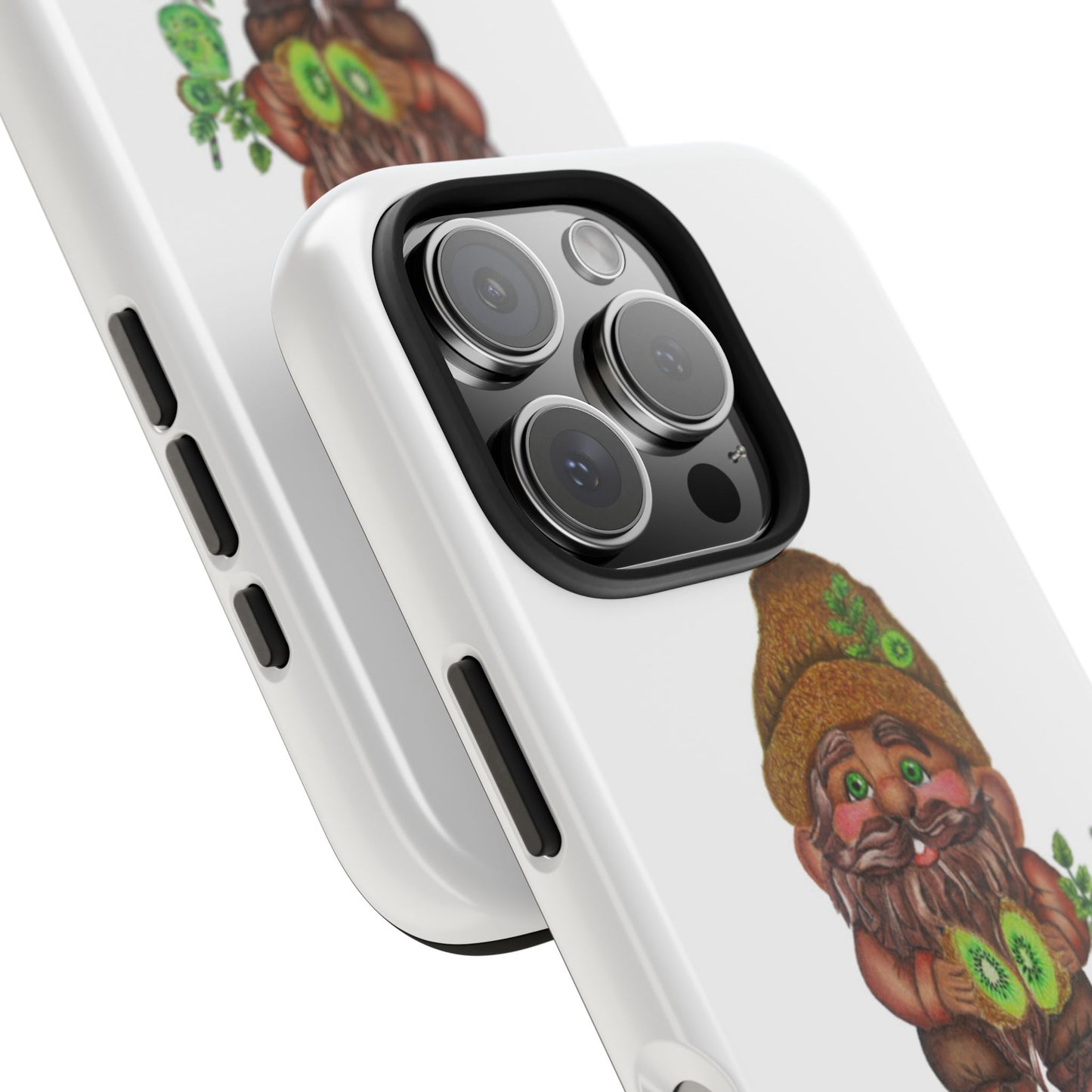 Funny Kiwi Gnome Phone Cases, Phone Covers for Gnome Lovers, Cute Gift for Gardeners, Unique Tech Accessories, Holiday Gifts