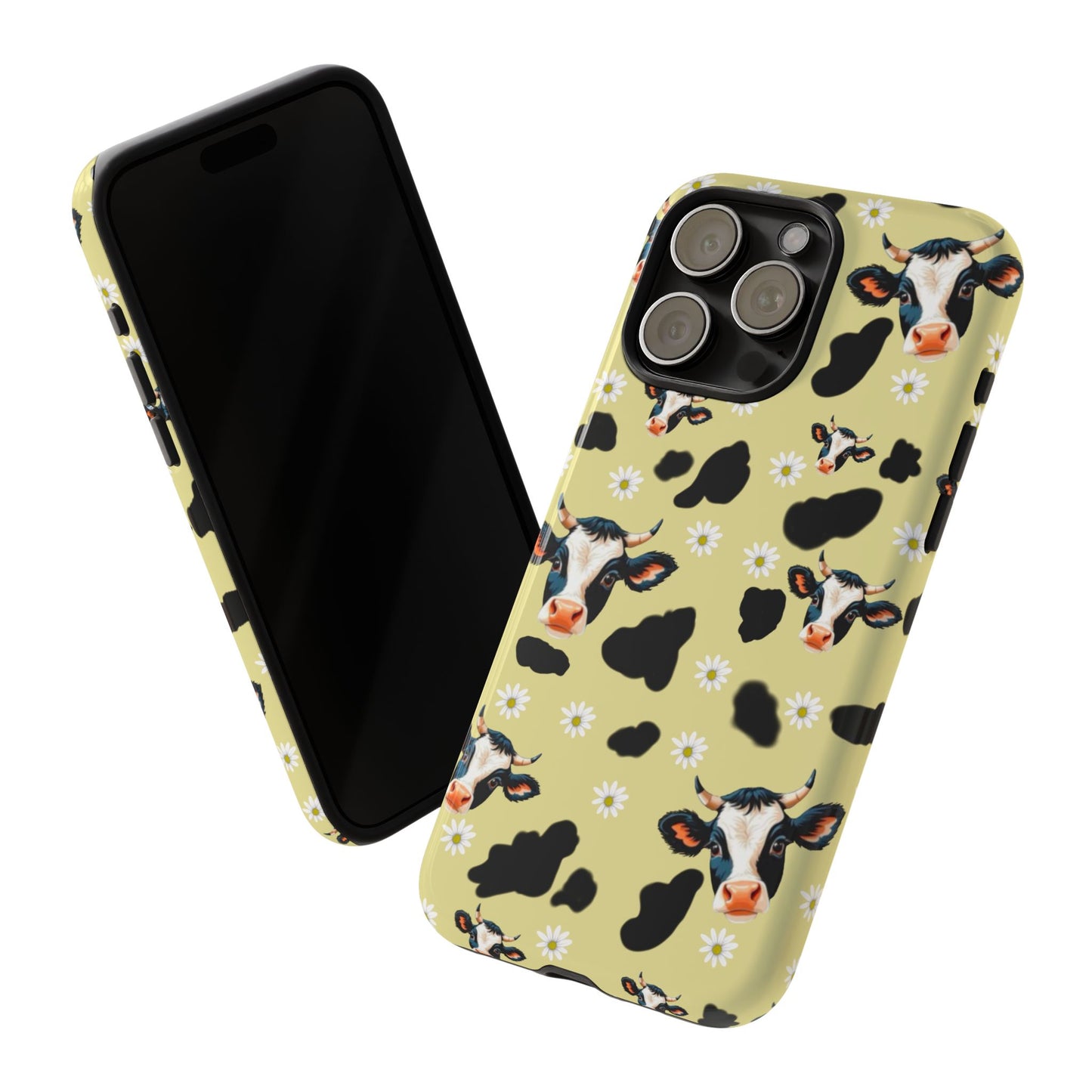 Cow Print Phone Case - Cute Protection for Animal Lovers, Gift for Farmhouse Decor, Cheerful Cow Design