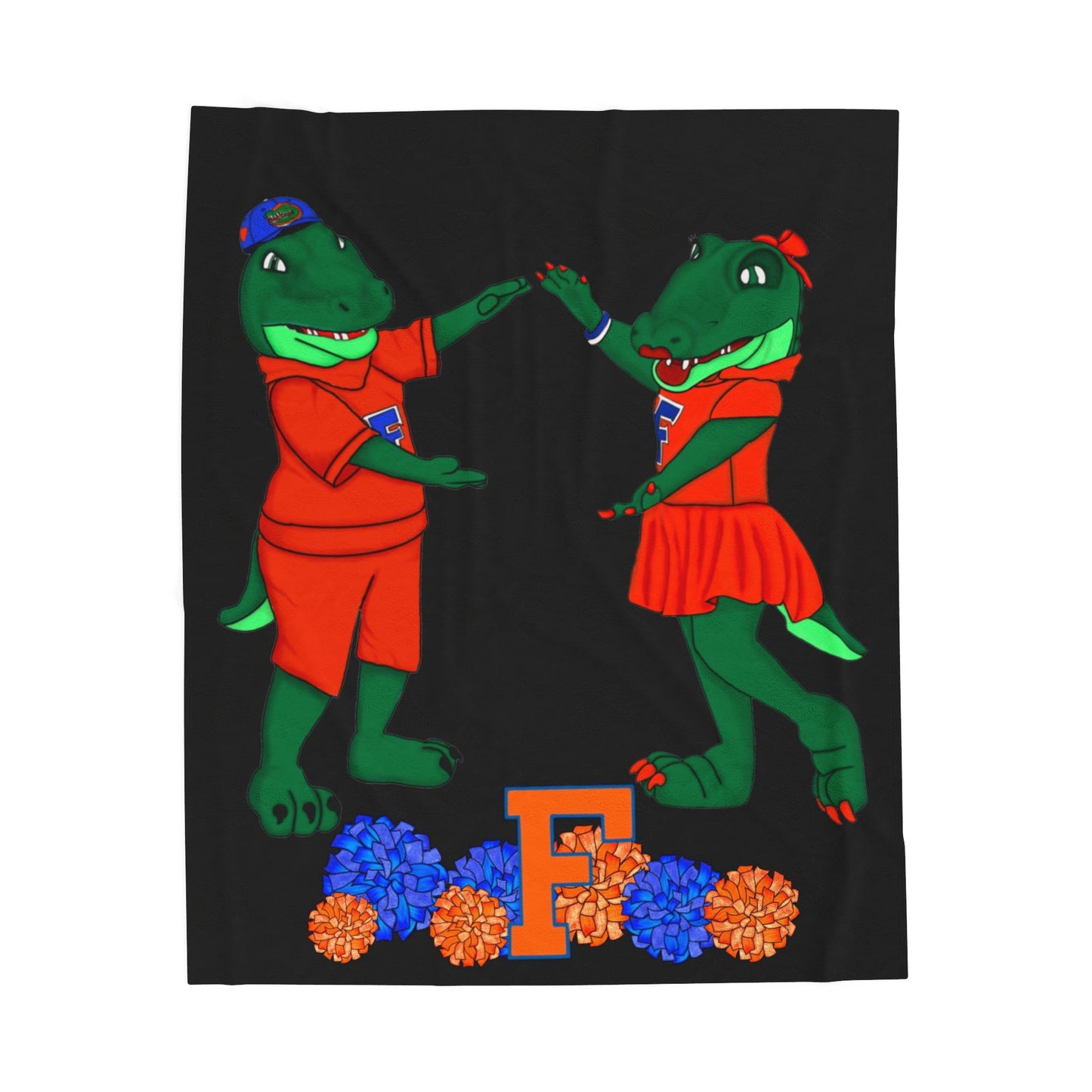 Florida Gators Velveteen Plush Blanket - Perfect for Game Day, Dorm Decor, Gift, Home Essentials, Soft Throw