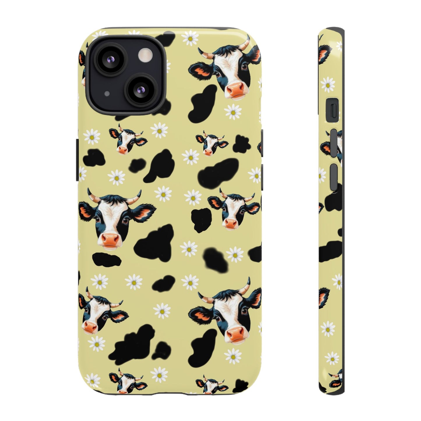 Cow Print Phone Case - Cute Protection for Animal Lovers, Gift for Farmhouse Decor, Cheerful Cow Design
