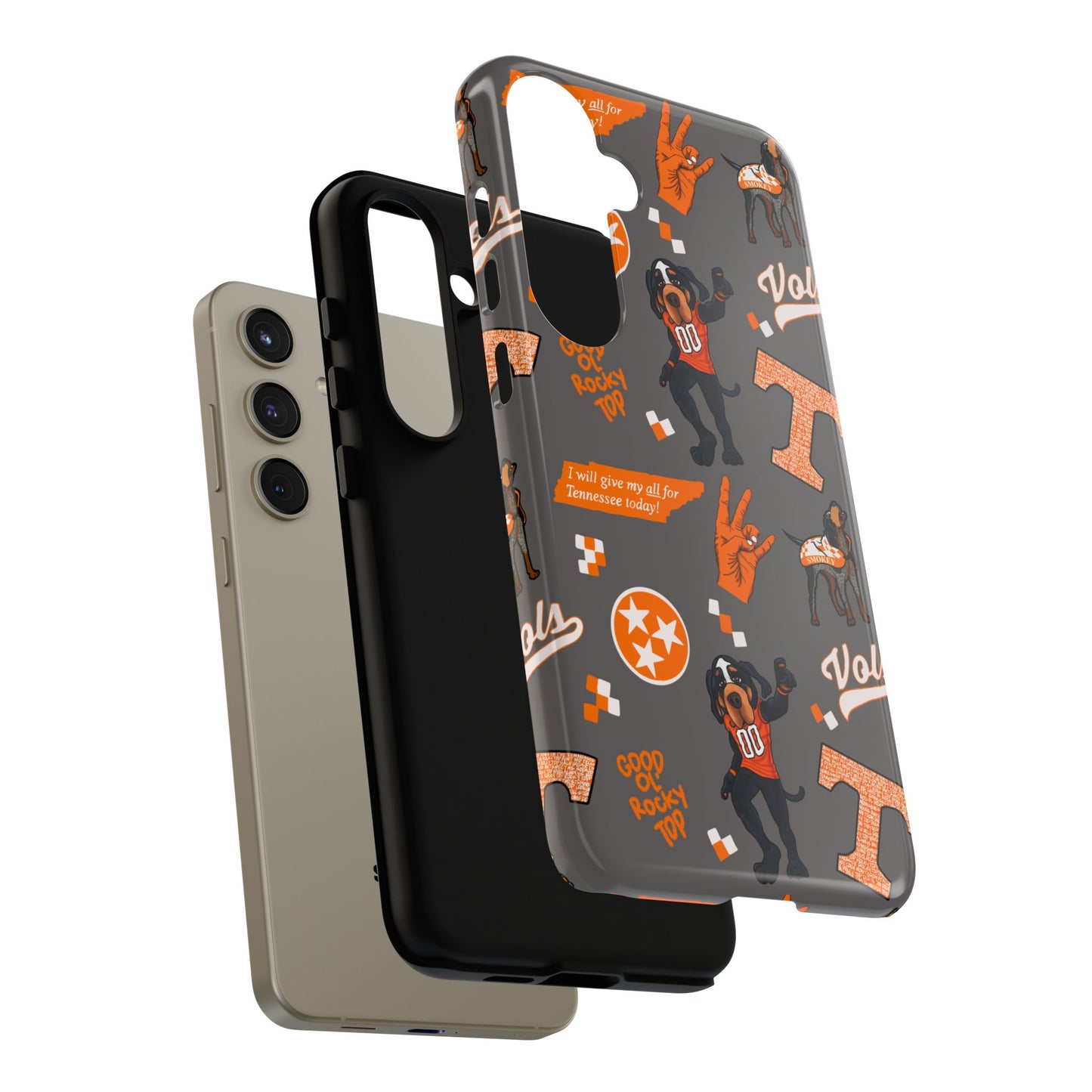 Tough Cases - Tennessee Fan Phone Case, Sports Team Accessory, Gift for Volunteers Fans, Durable Cover, College Game Day