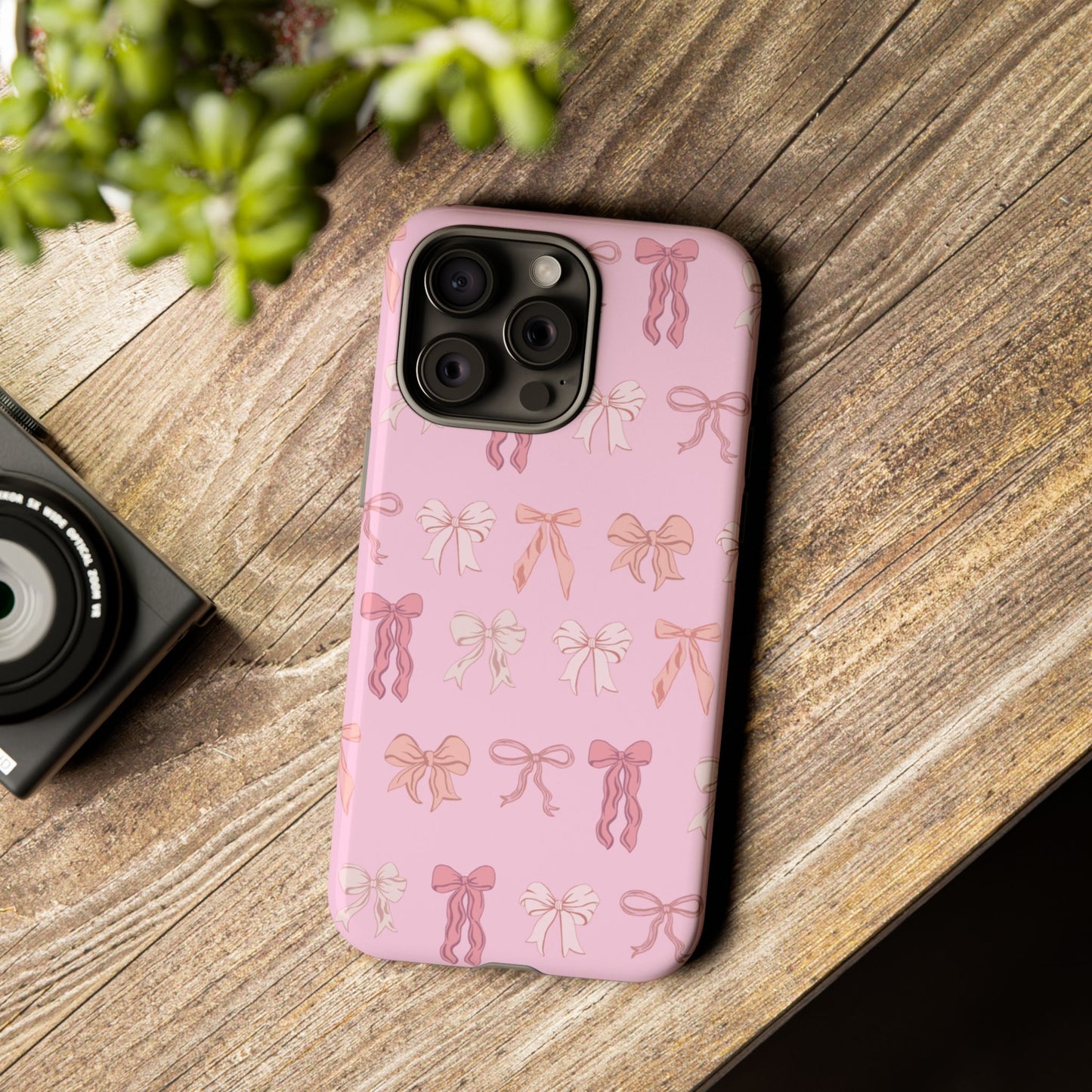 Cute Phone Case with Bow Design | Pink Aesthetic | Gifts for Her, Birthday Present, Trendy Phone Accessories, Fashionable Tech Cover