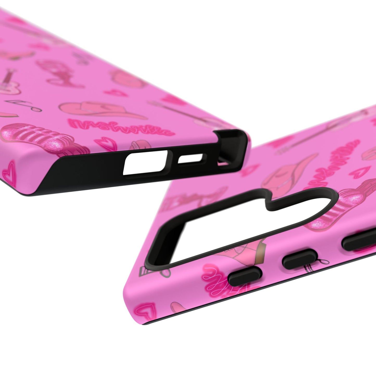 Pink Music Cases for Tough Love, Music Lover Gift, Phone Accessories, Cute Phone Covers, Stylish Cases for Women