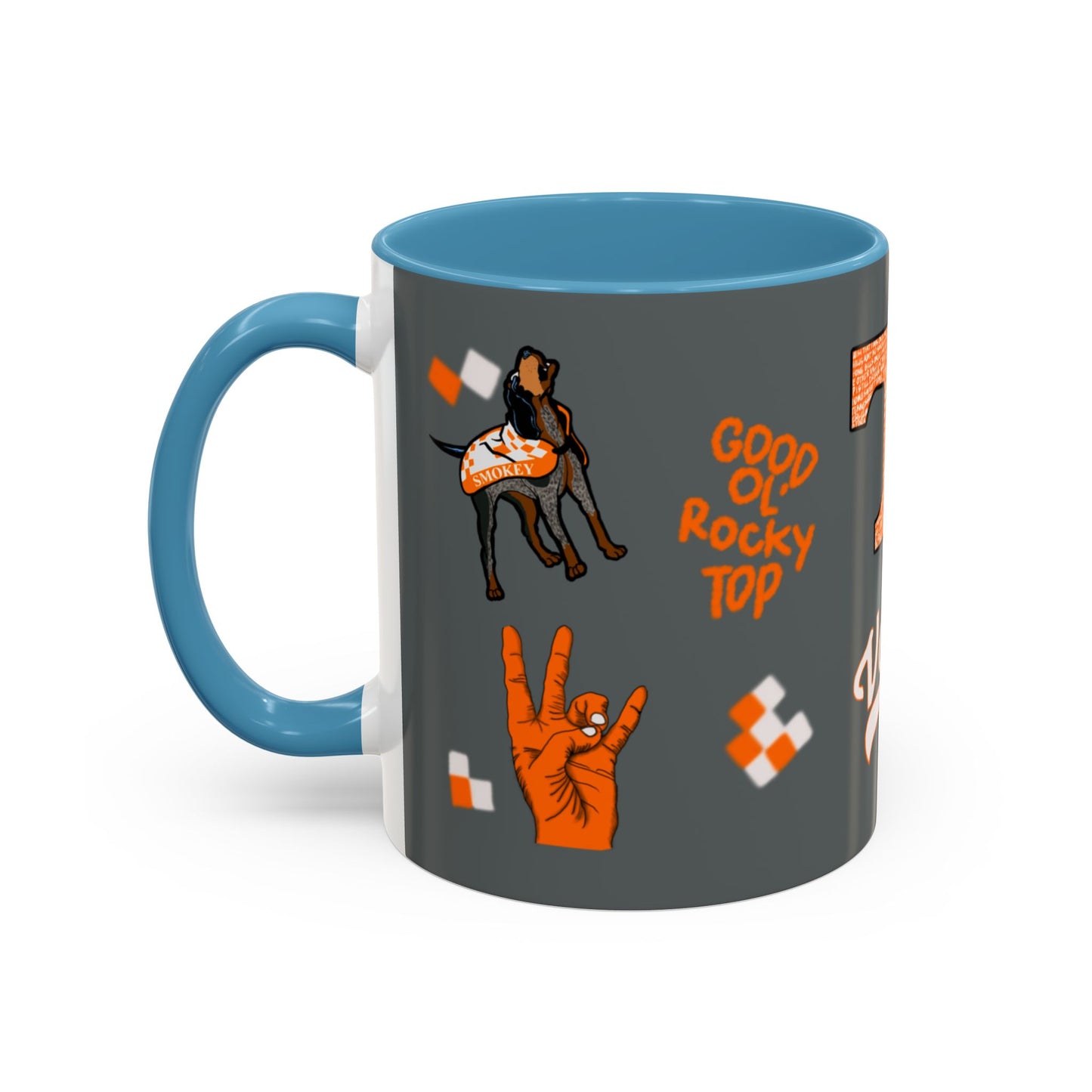 Tennessee Spirit Coffee Mug, Perfect for Gameday, College Student Gift, Unique Drinkware, Sports Fan Mug, Show Your Team Pride