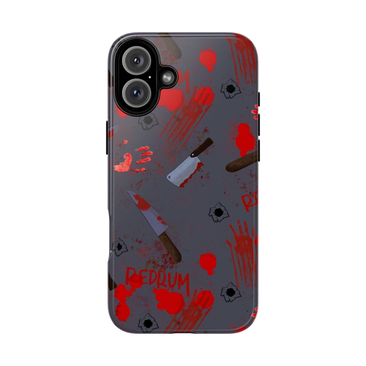Blood Splatter Phone Case, Tough Case for Horror Fans, Halloween Accessory, Unique Gift for Gamers, Spooky Phone Cover