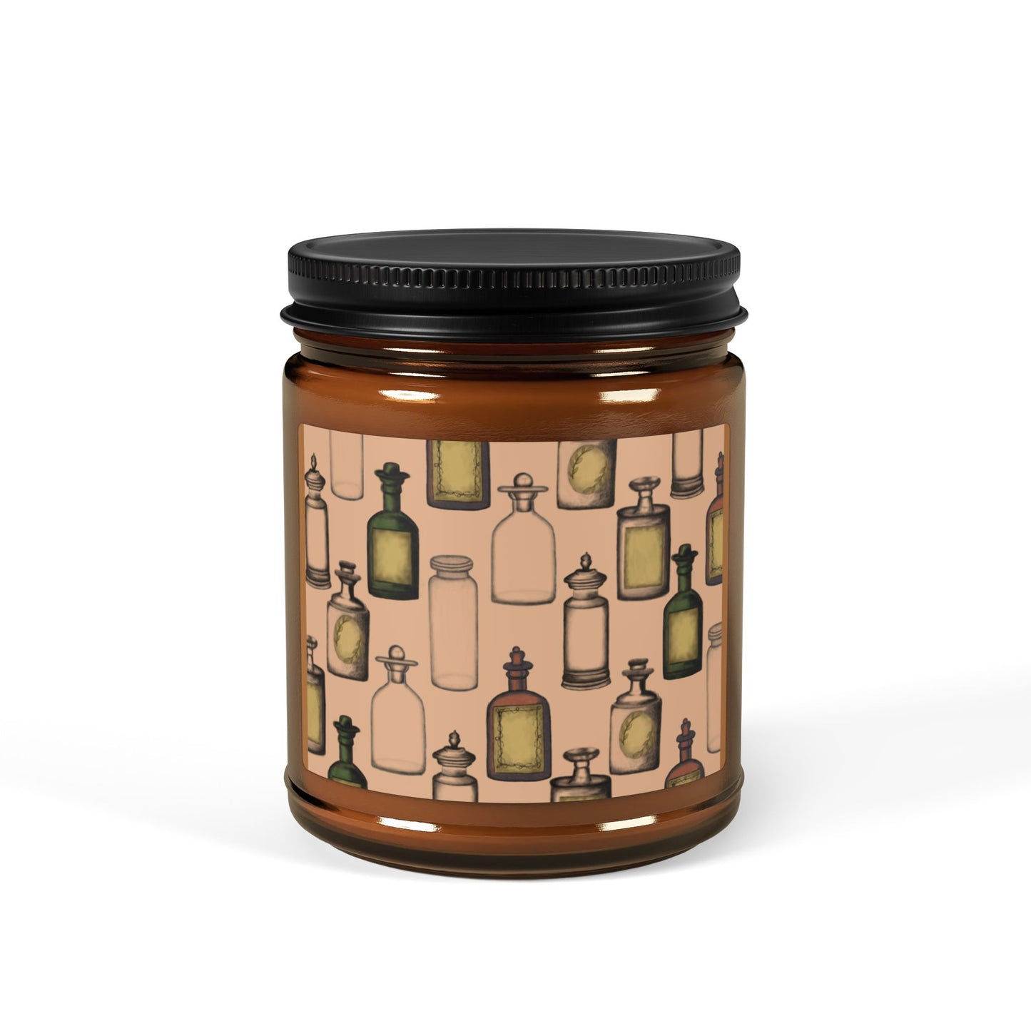 Apothecary Jars Scented Soy Candle (Multi-Size, Amber Jar)