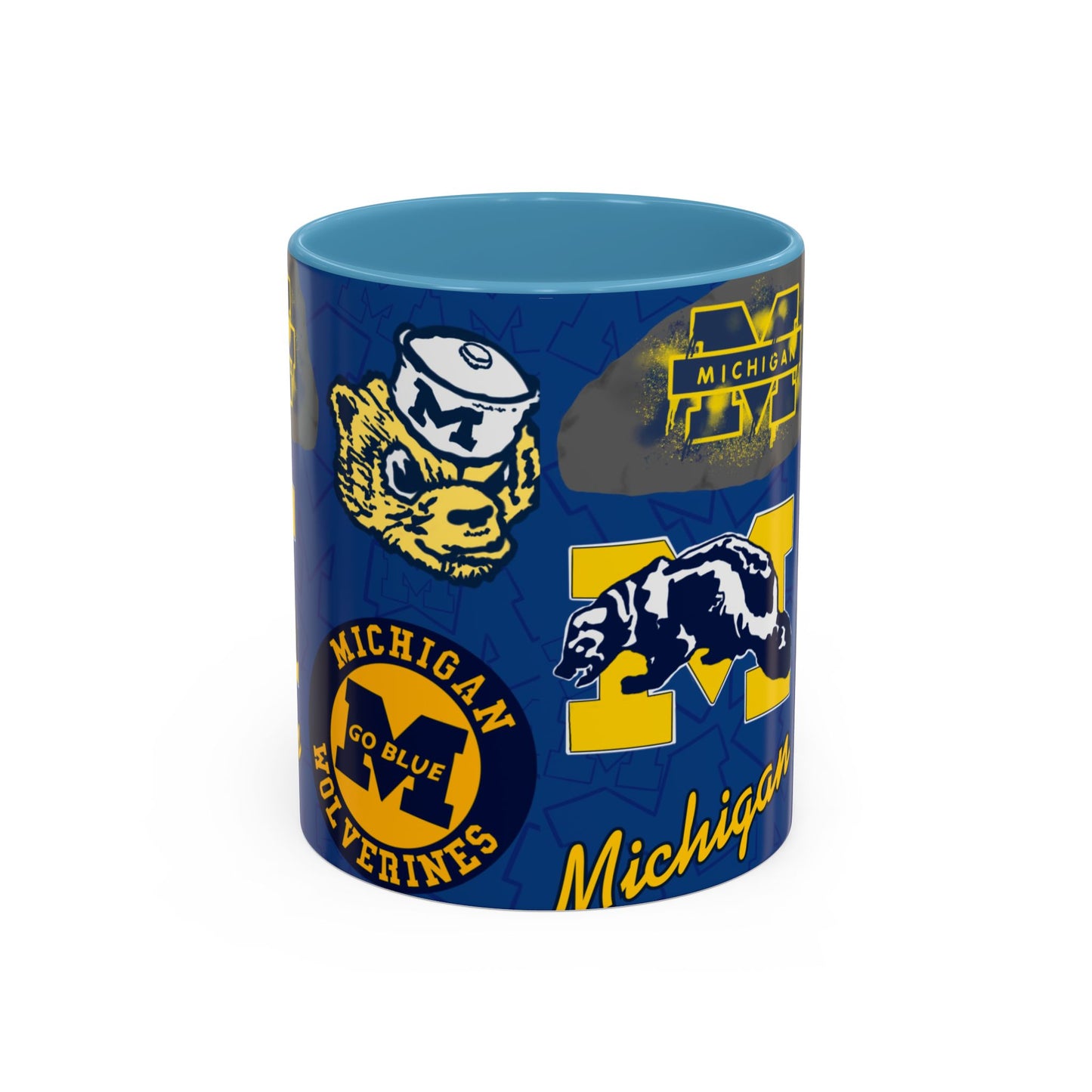 Michigan Wolverines Accent Coffee Mug - Perfect for Game Day, Fan Gift, Coffee Lovers, Sports Decor, College Spirit