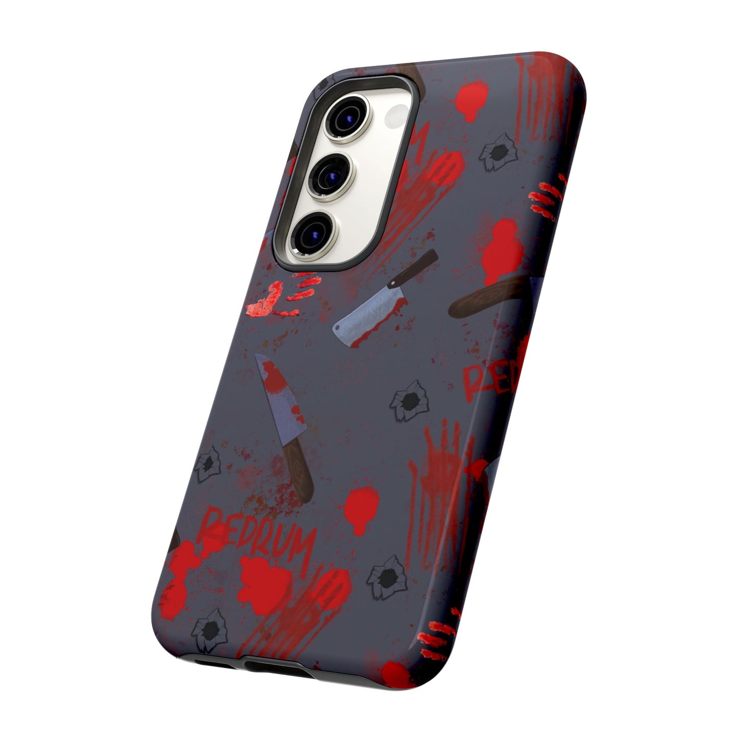 Blood Splatter Phone Case, Tough Case for Horror Fans, Halloween Accessory, Unique Gift for Gamers, Spooky Phone Cover