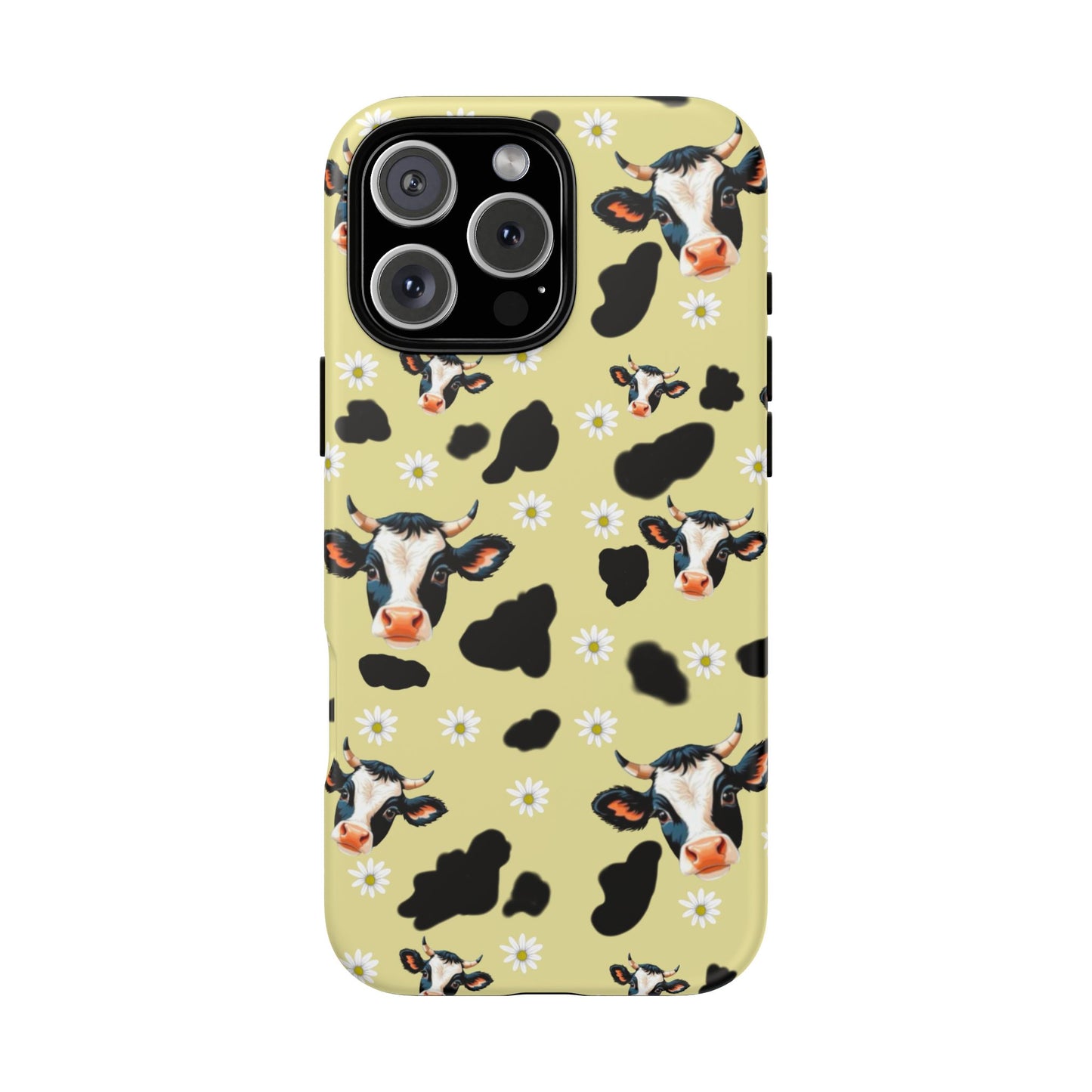 Cow Print Phone Case - Cute Protection for Animal Lovers, Gift for Farmhouse Decor, Cheerful Cow Design