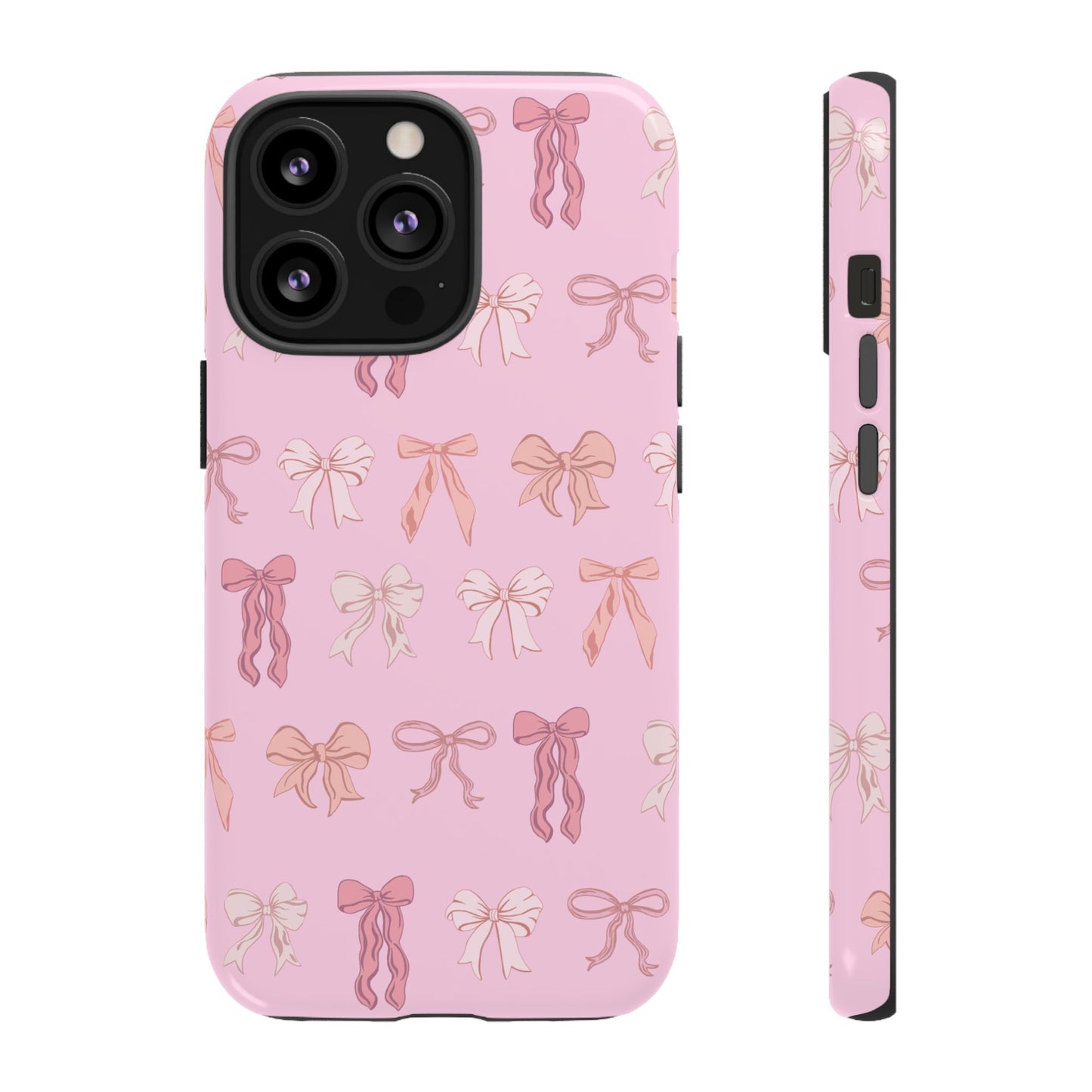 Cute Phone Case with Bow Design | Pink Aesthetic | Gifts for Her, Birthday Present, Trendy Phone Accessories, Fashionable Tech Cover