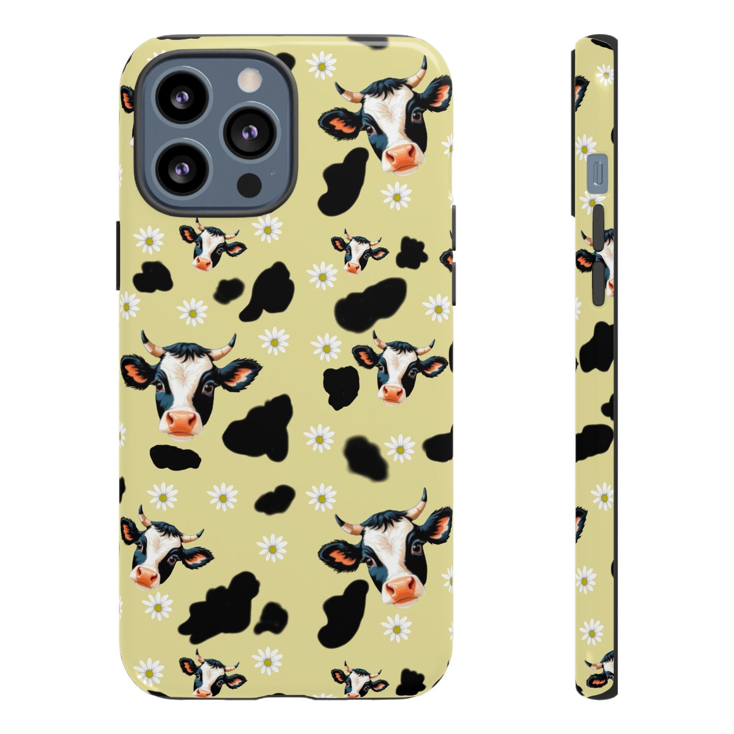 Cow Print Phone Case - Cute Protection for Animal Lovers, Gift for Farmhouse Decor, Cheerful Cow Design