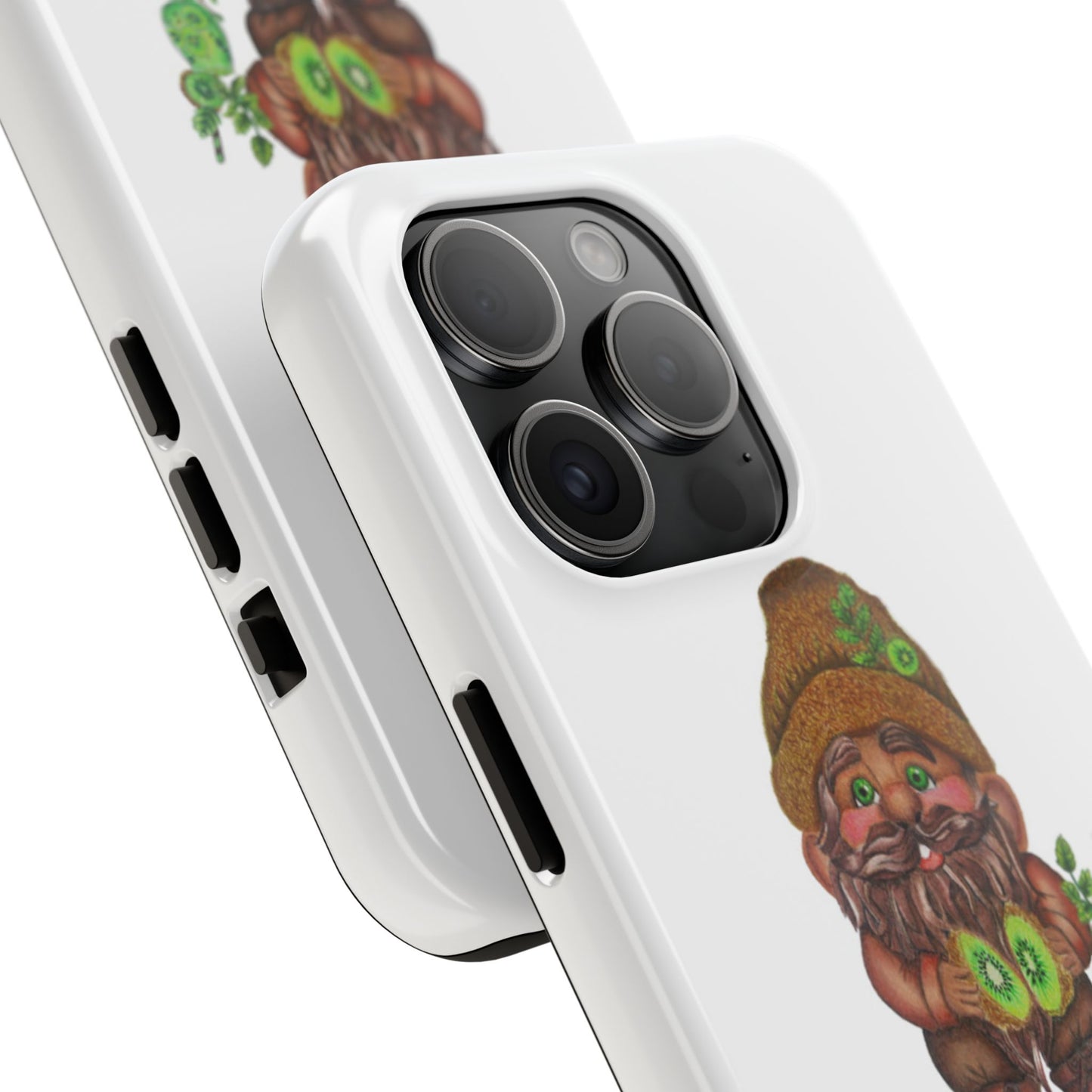 Funny Kiwi Gnome Phone Cases, Phone Covers for Gnome Lovers, Cute Gift for Gardeners, Unique Tech Accessories, Holiday Gifts