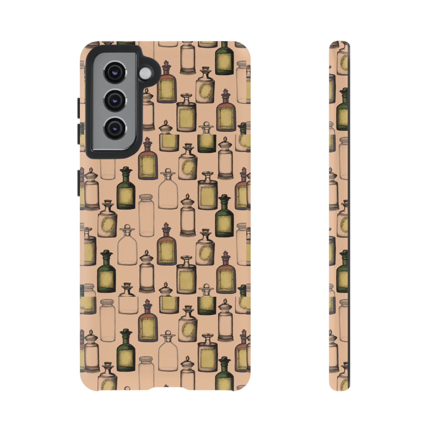 Vintage Potion Bottle Phone Case, Tough Phone Case, Magical Phone Cover, Witch Aesthetic, Gift for Witch Lovers, Boho Phone Accessories