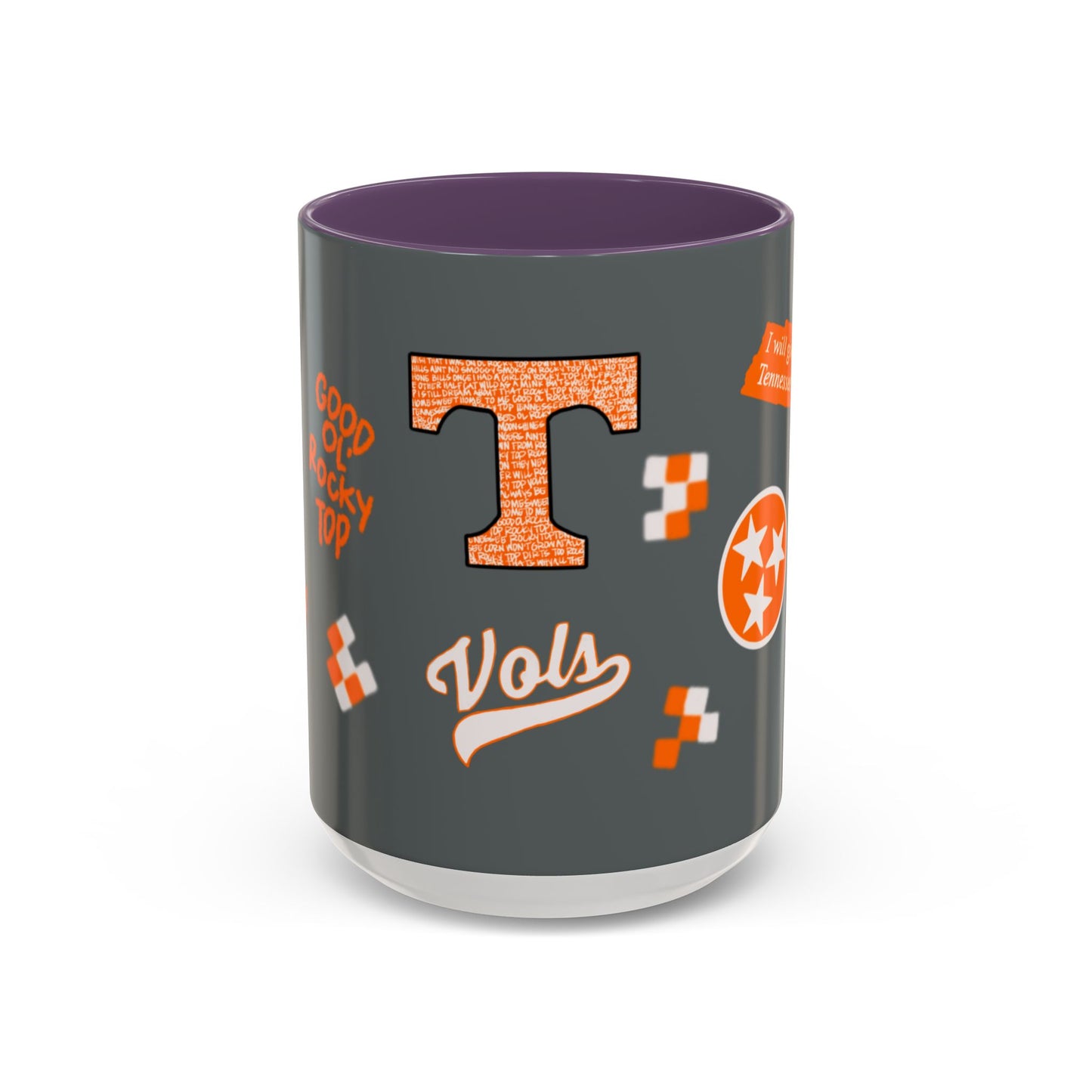 Tennessee Spirit Coffee Mug, Perfect for Gameday, College Student Gift, Unique Drinkware, Sports Fan Mug, Show Your Team Pride