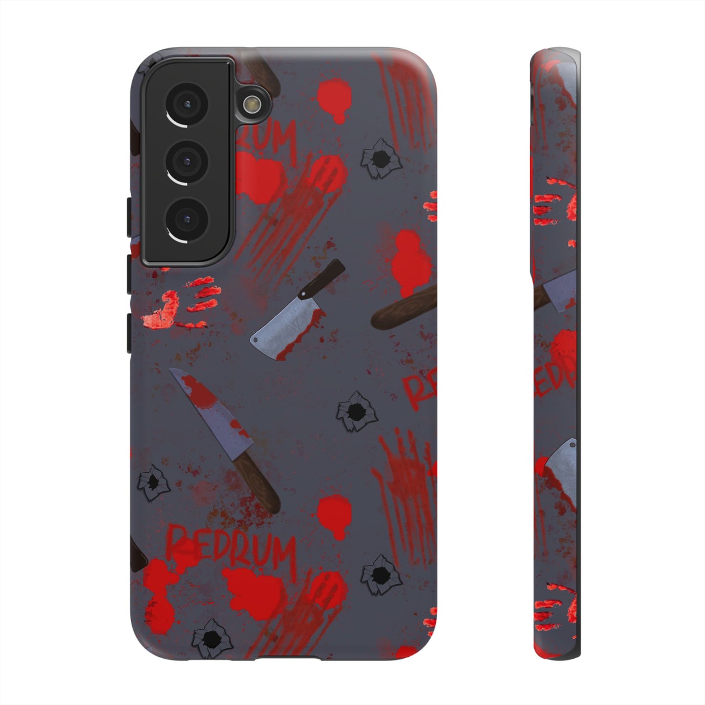Blood Splatter Phone Case, Tough Case for Horror Fans, Halloween Accessory, Unique Gift for Gamers, Spooky Phone Cover