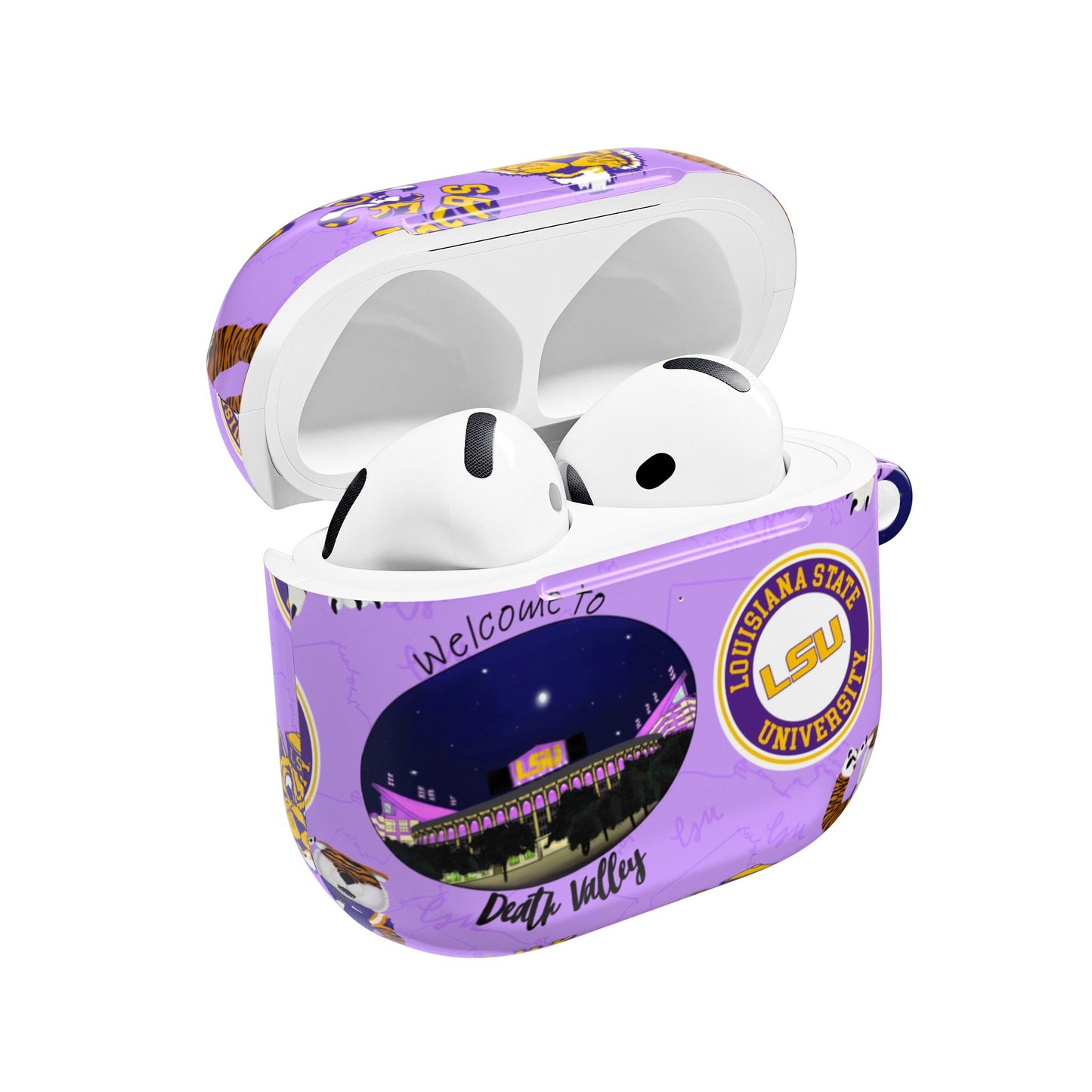 LSU Geaux Tigers AirPod Cases, Fun and Trendy Tech Accessory, Perfect Gift for Students, Sports Fans, and LSU Alumni