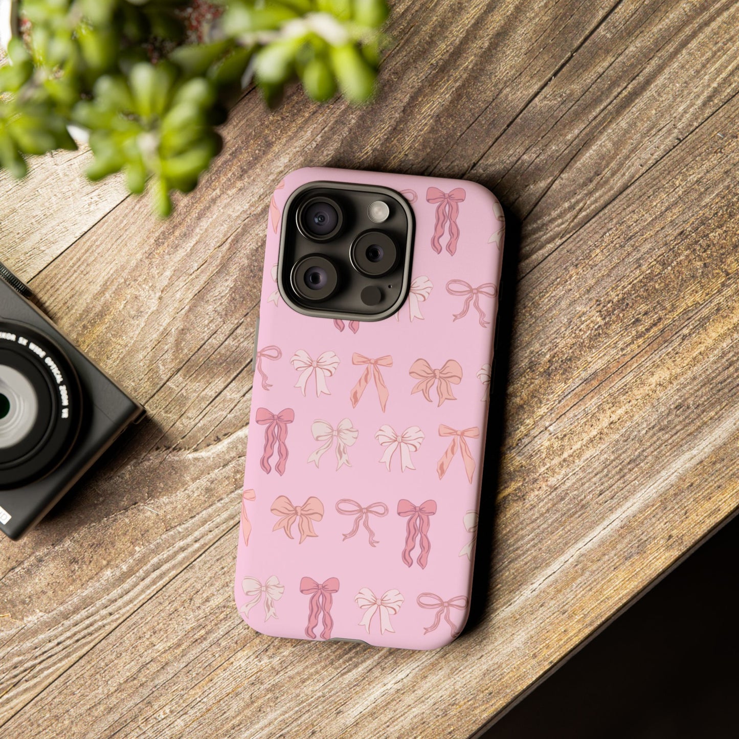 Cute Phone Case with Bow Design | Pink Aesthetic | Gifts for Her, Birthday Present, Trendy Phone Accessories, Fashionable Tech Cover