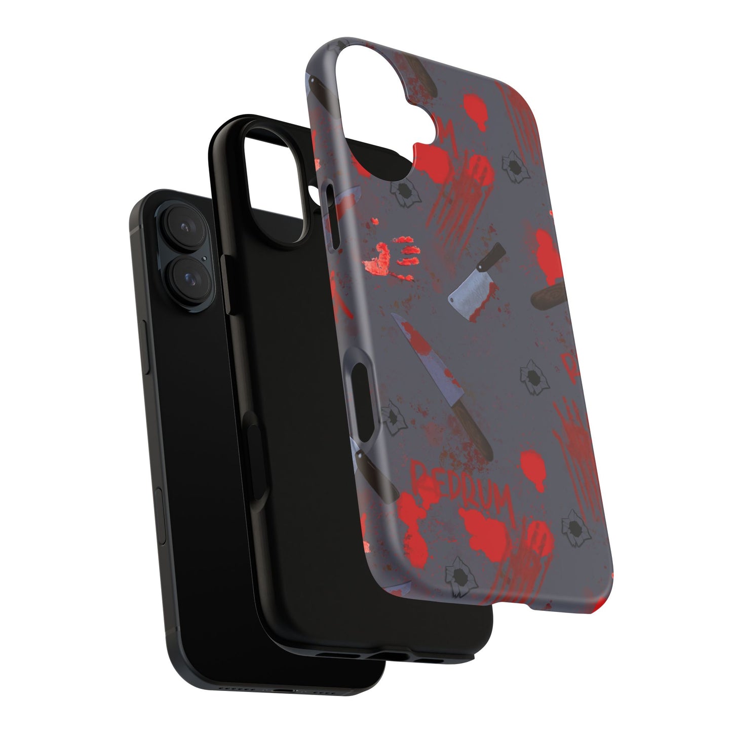 Blood Splatter Phone Case, Tough Case for Horror Fans, Halloween Accessory, Unique Gift for Gamers, Spooky Phone Cover