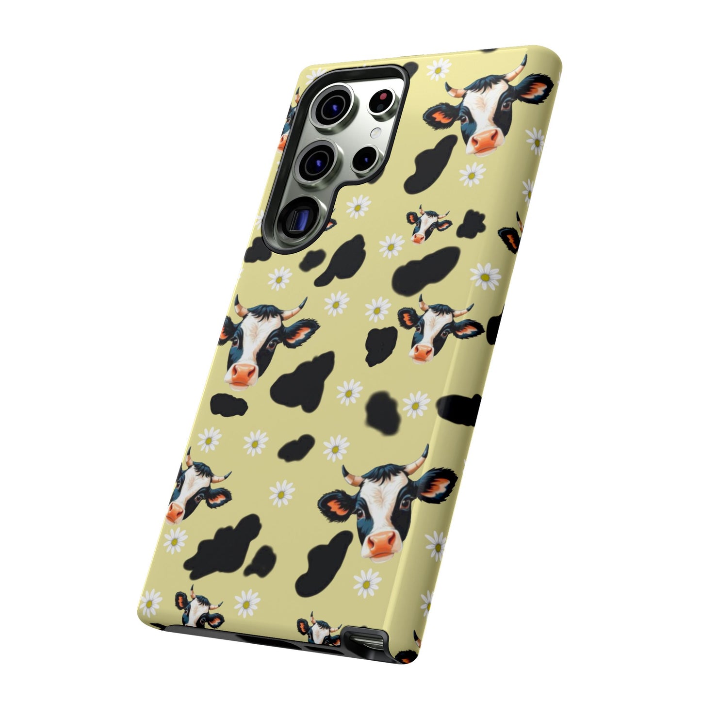 Cow Print Phone Case - Cute Protection for Animal Lovers, Gift for Farmhouse Decor, Cheerful Cow Design