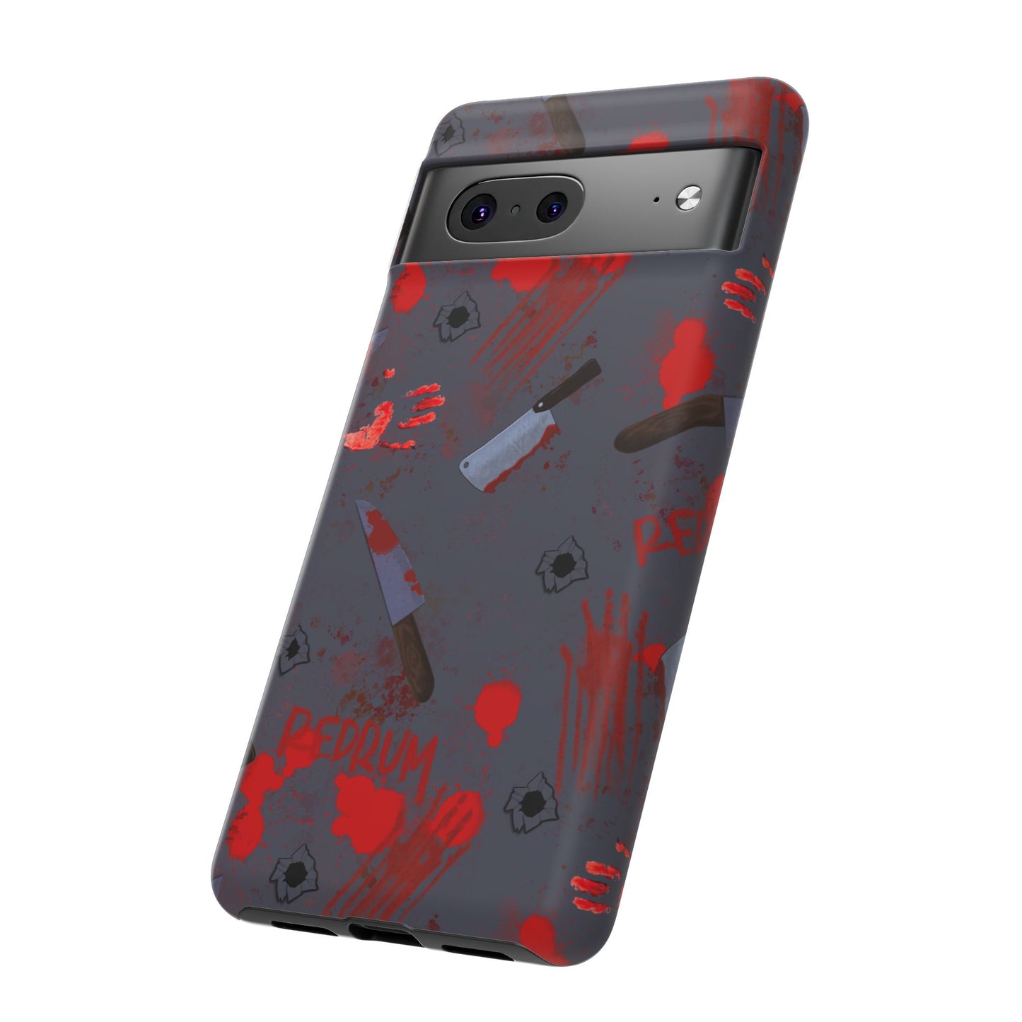 Blood Splatter Phone Case, Tough Case for Horror Fans, Halloween Accessory, Unique Gift for Gamers, Spooky Phone Cover