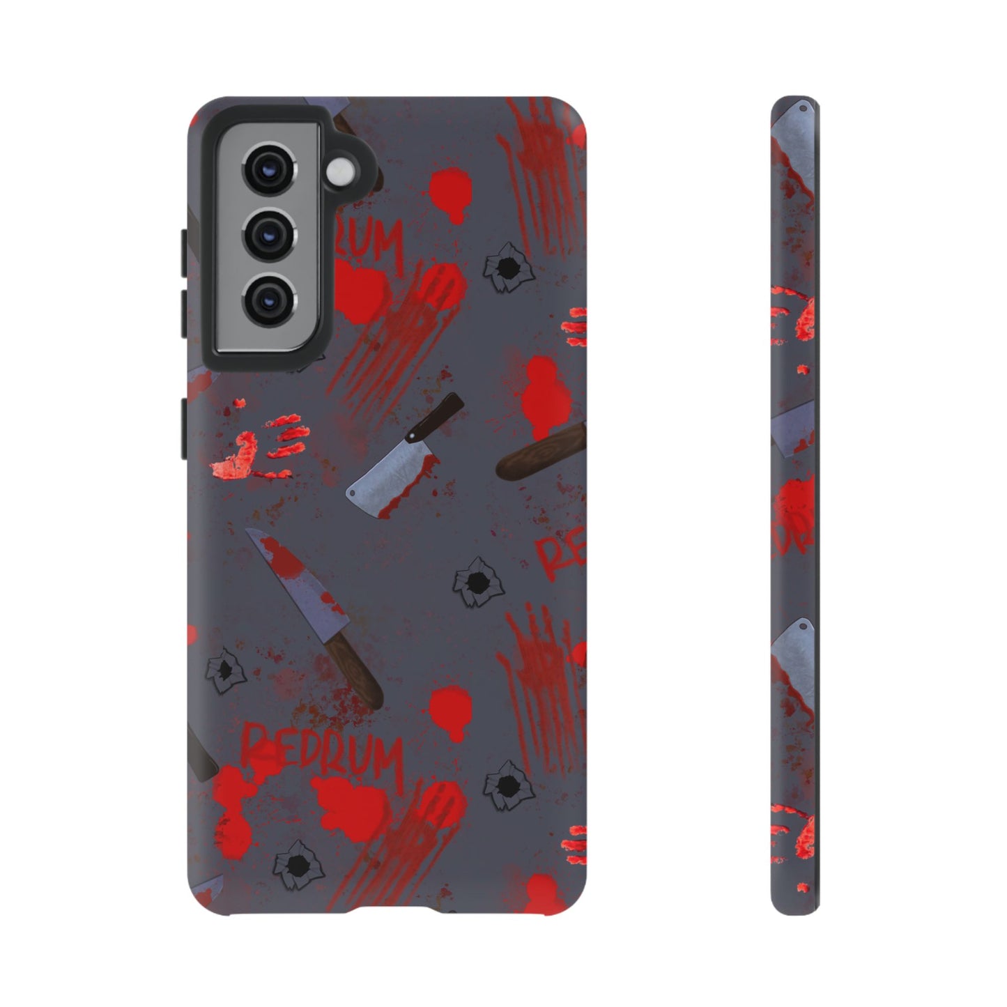 Blood Splatter Phone Case, Tough Case for Horror Fans, Halloween Accessory, Unique Gift for Gamers, Spooky Phone Cover