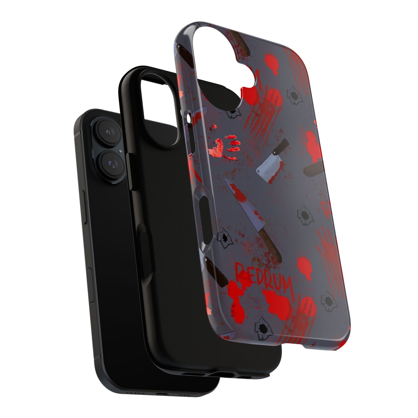 Blood Splatter Phone Case, Tough Case for Horror Fans, Halloween Accessory, Unique Gift for Gamers, Spooky Phone Cover