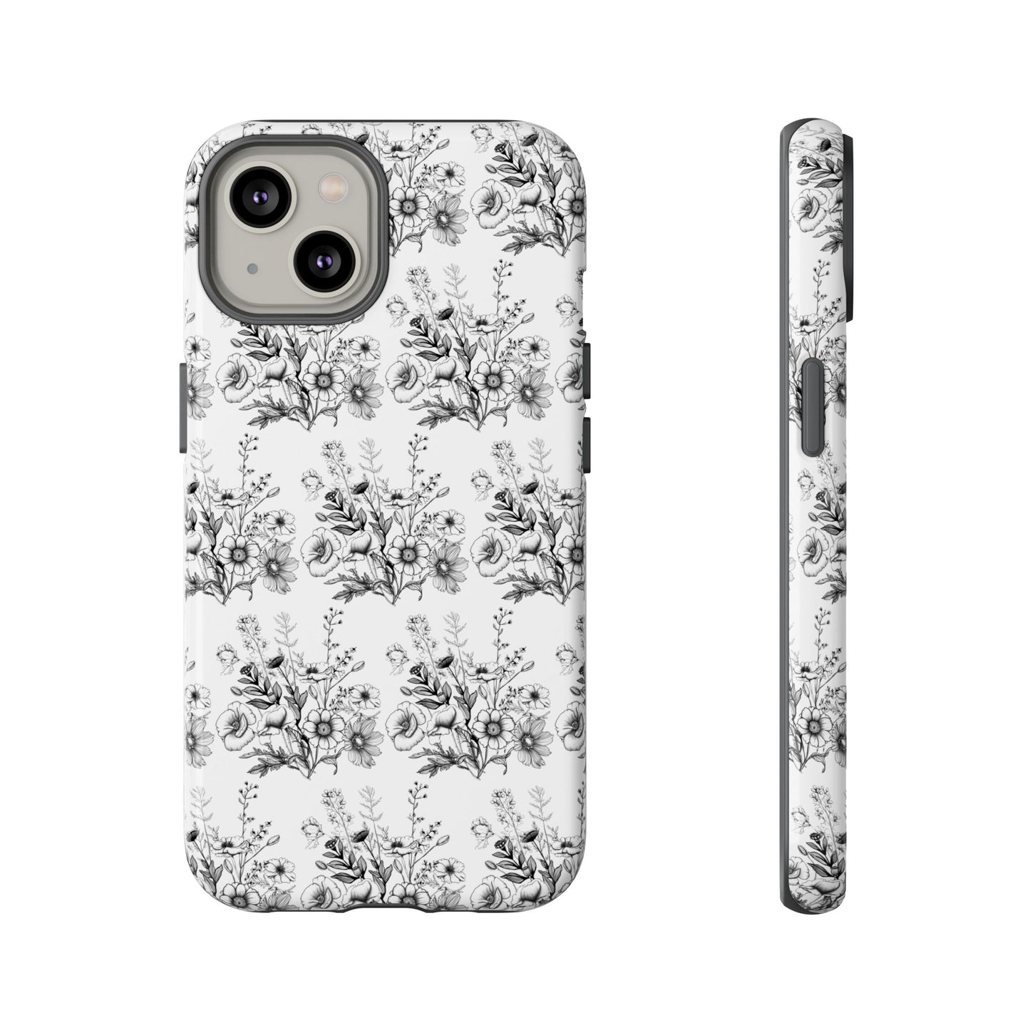 Floral Phone Case, Tough Cases with Elegant Black and White Design, Protective Cover for Fashion Lovers, Unique Gift for All [...]