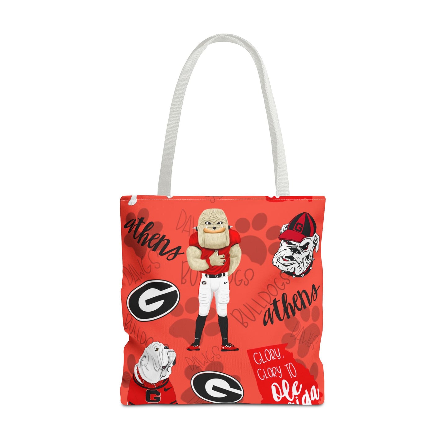 Georgia Bulldogs Tote Bag - Sporty, Cheerful, College Vibe, Perfect for Game Days, Fans, School Spirit, Lightweight, Versatile