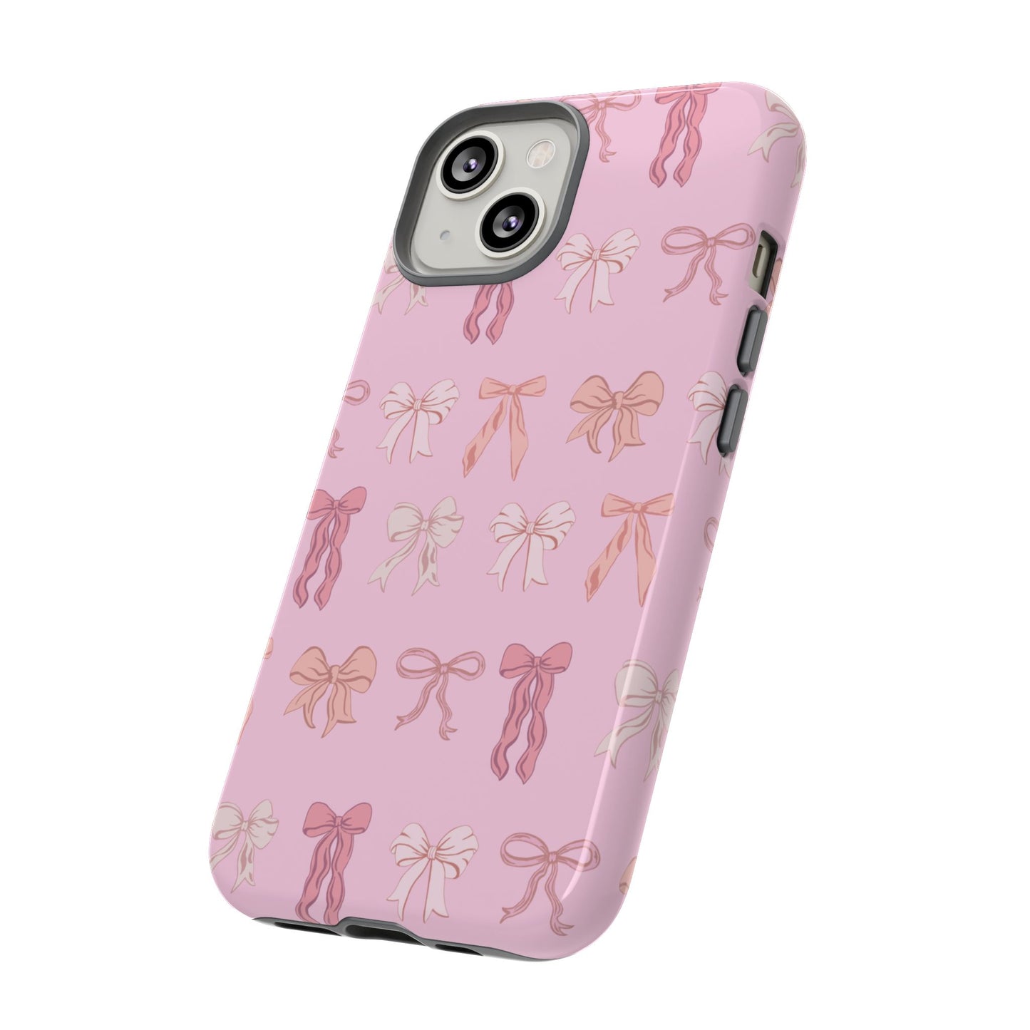Cute Phone Case with Bow Design | Pink Aesthetic | Gifts for Her, Birthday Present, Trendy Phone Accessories, Fashionable Tech Cover