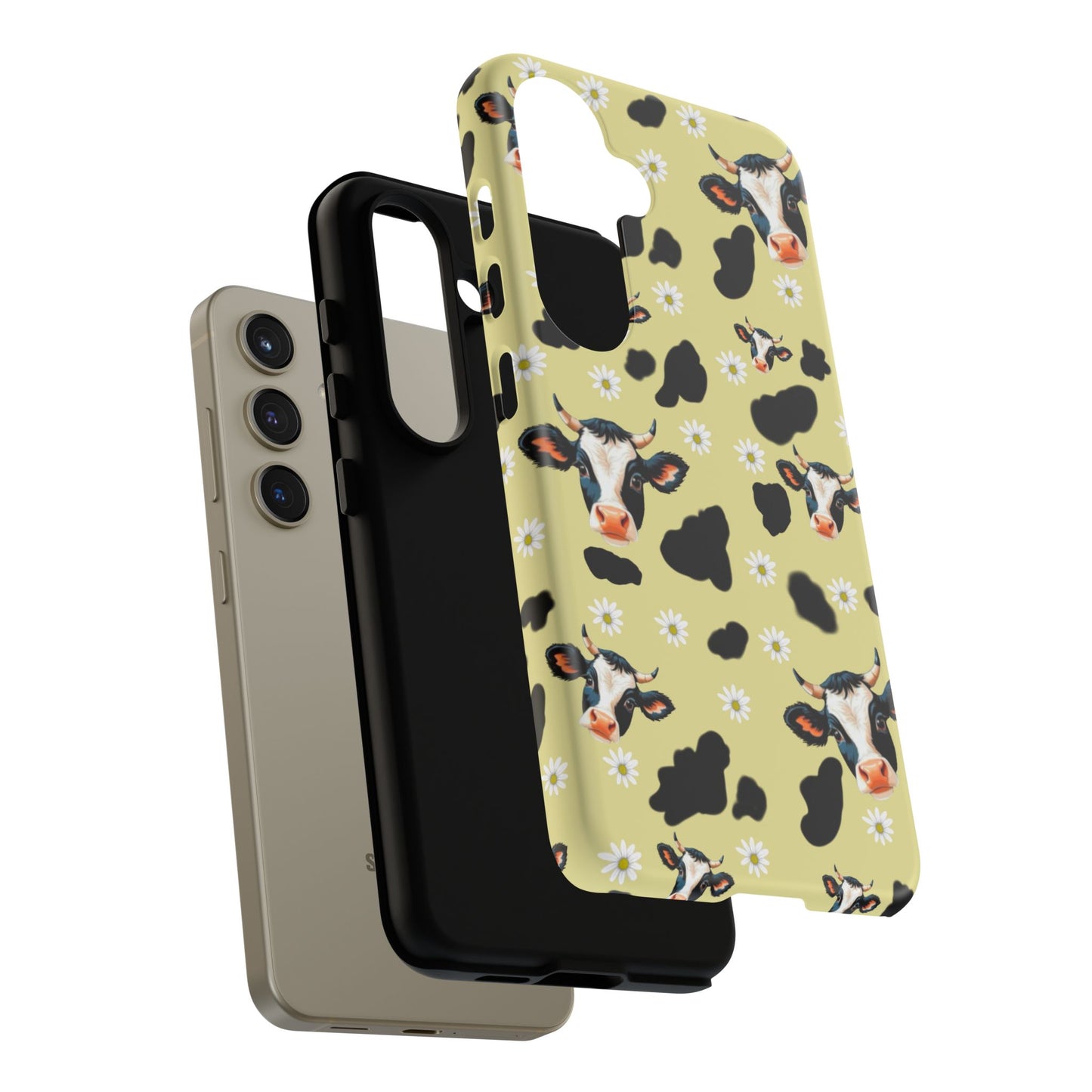 Cow Print Phone Case - Cute Protection for Animal Lovers, Gift for Farmhouse Decor, Cheerful Cow Design