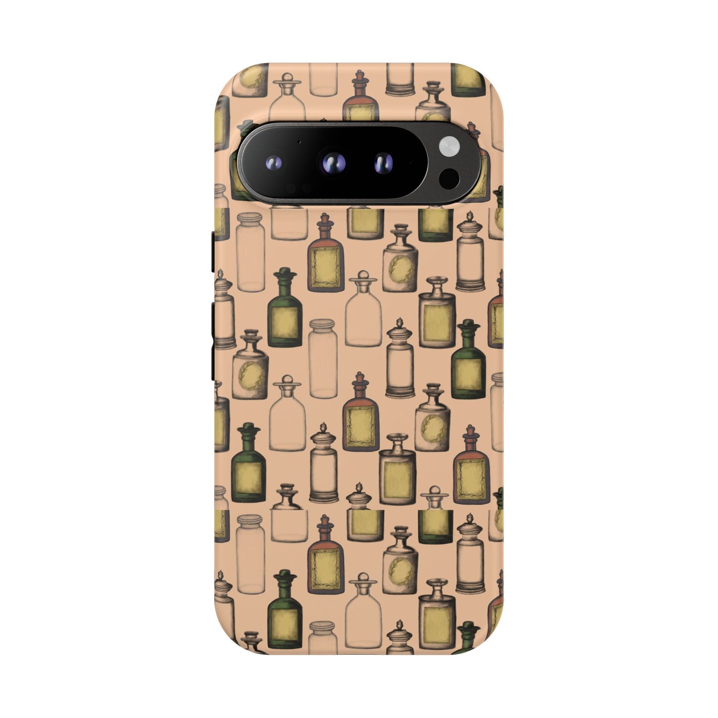 Vintage Potion Bottle Phone Case, Tough Phone Case, Magical Phone Cover, Witch Aesthetic, Gift for Witch Lovers, Boho Phone Accessories