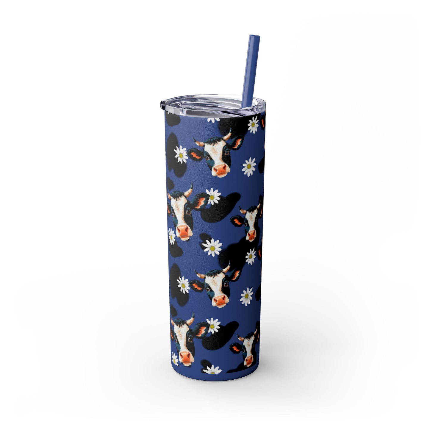 Charming Cow Print Tumbler with Straw, 20oz | Perfect for Cow Lovers, Unique Gift, Farmhouse Decor, Daily Hydration, Fun Drinkware