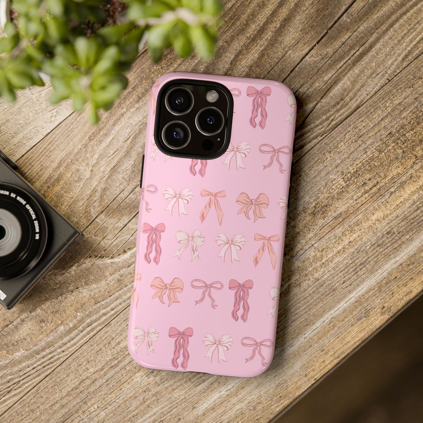 Cute Phone Case with Bow Design | Pink Aesthetic | Gifts for Her, Birthday Present, Trendy Phone Accessories, Fashionable Tech Cover