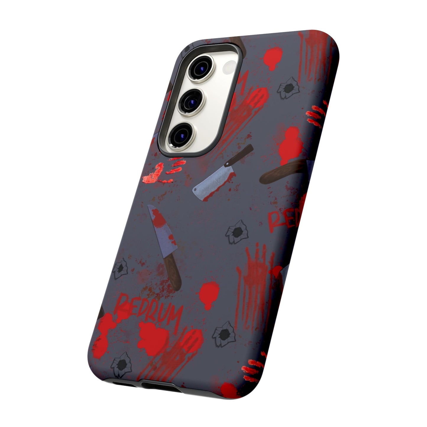 Blood Splatter Phone Case, Tough Case for Horror Fans, Halloween Accessory, Unique Gift for Gamers, Spooky Phone Cover