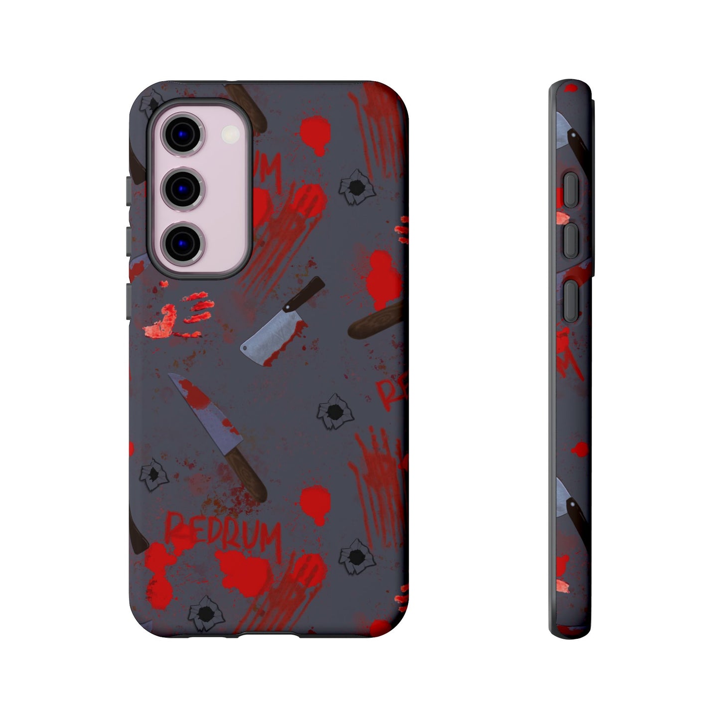 Blood Splatter Phone Case, Tough Case for Horror Fans, Halloween Accessory, Unique Gift for Gamers, Spooky Phone Cover