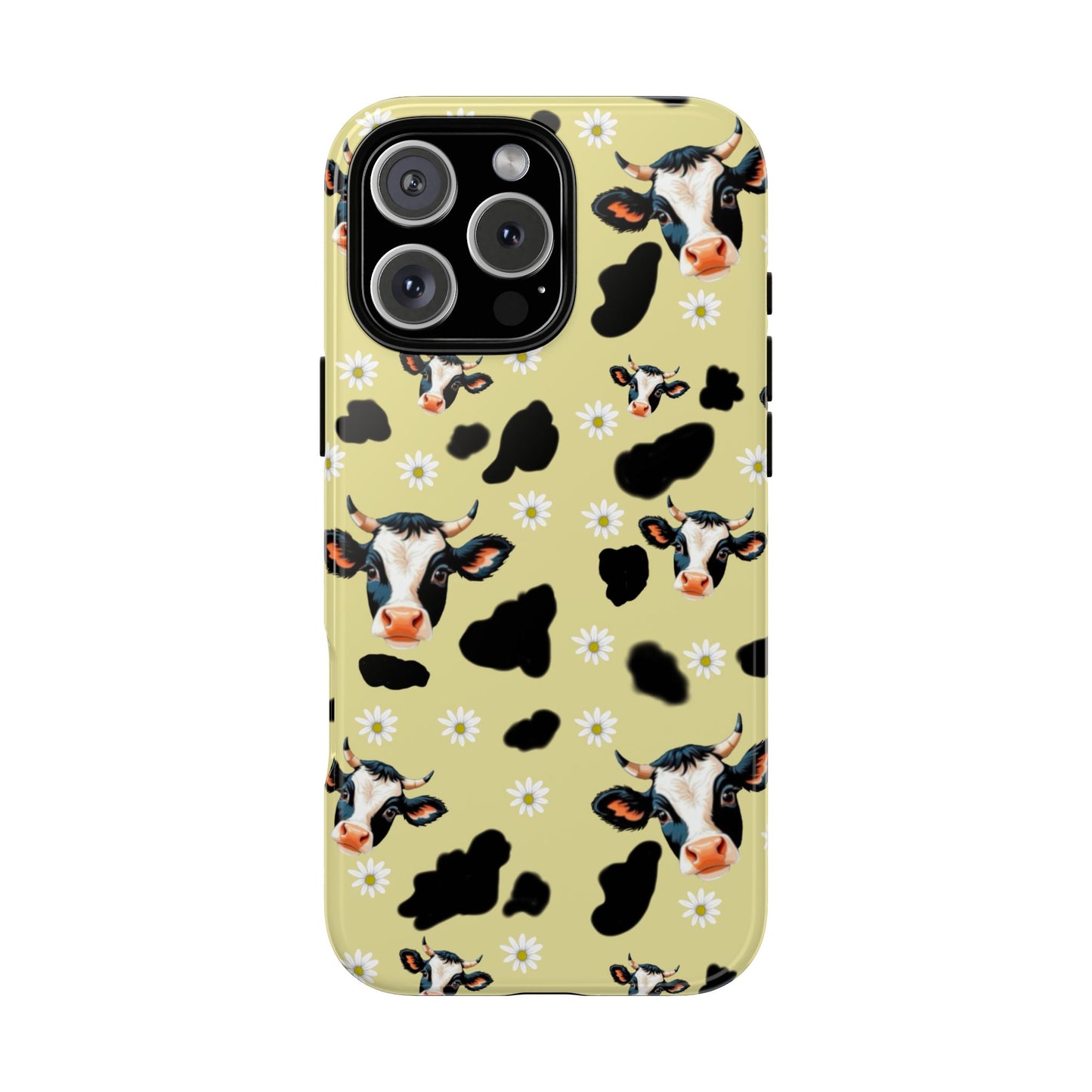 Cow Print Phone Case - Cute Protection for Animal Lovers, Gift for Farmhouse Decor, Cheerful Cow Design