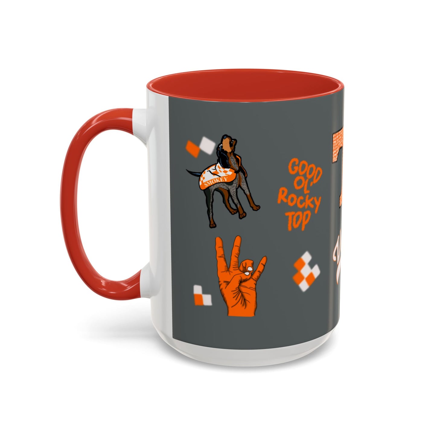 Tennessee Spirit Coffee Mug, Perfect for Gameday, College Student Gift, Unique Drinkware, Sports Fan Mug, Show Your Team Pride