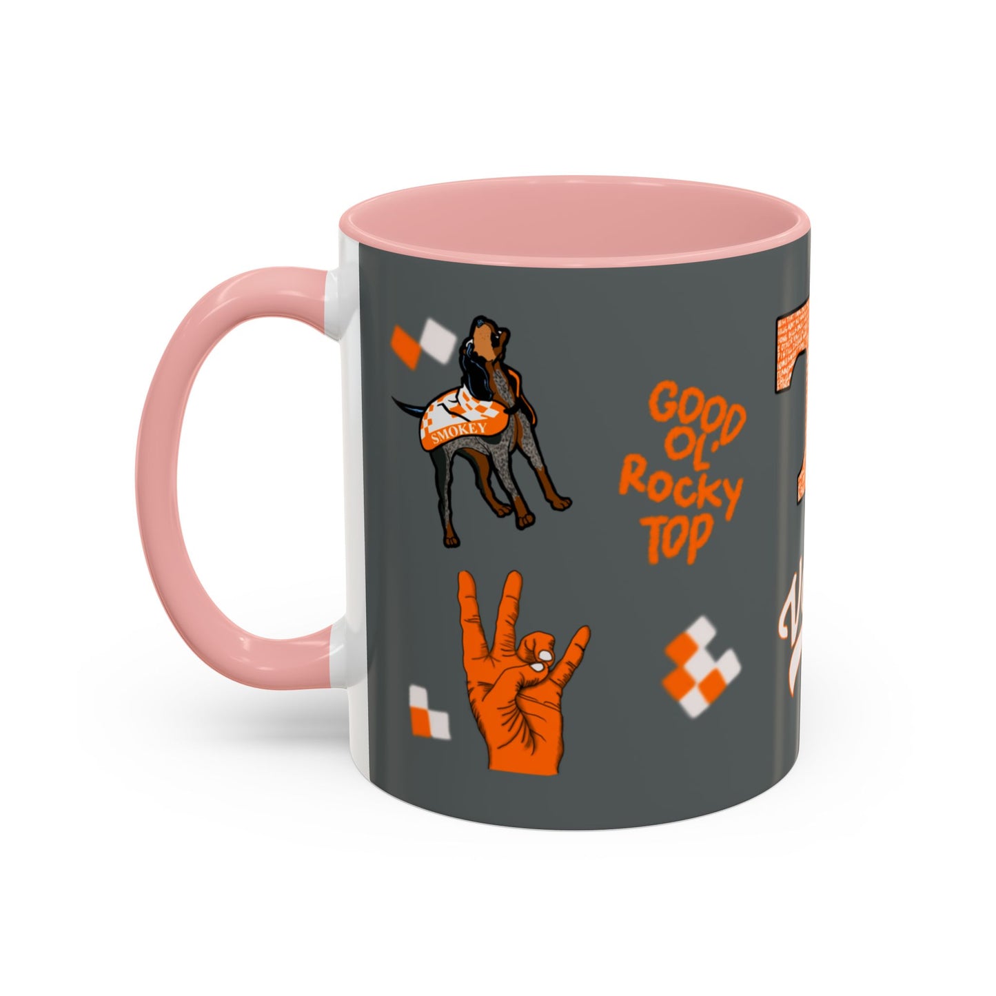 Tennessee Spirit Coffee Mug, Perfect for Gameday, College Student Gift, Unique Drinkware, Sports Fan Mug, Show Your Team Pride