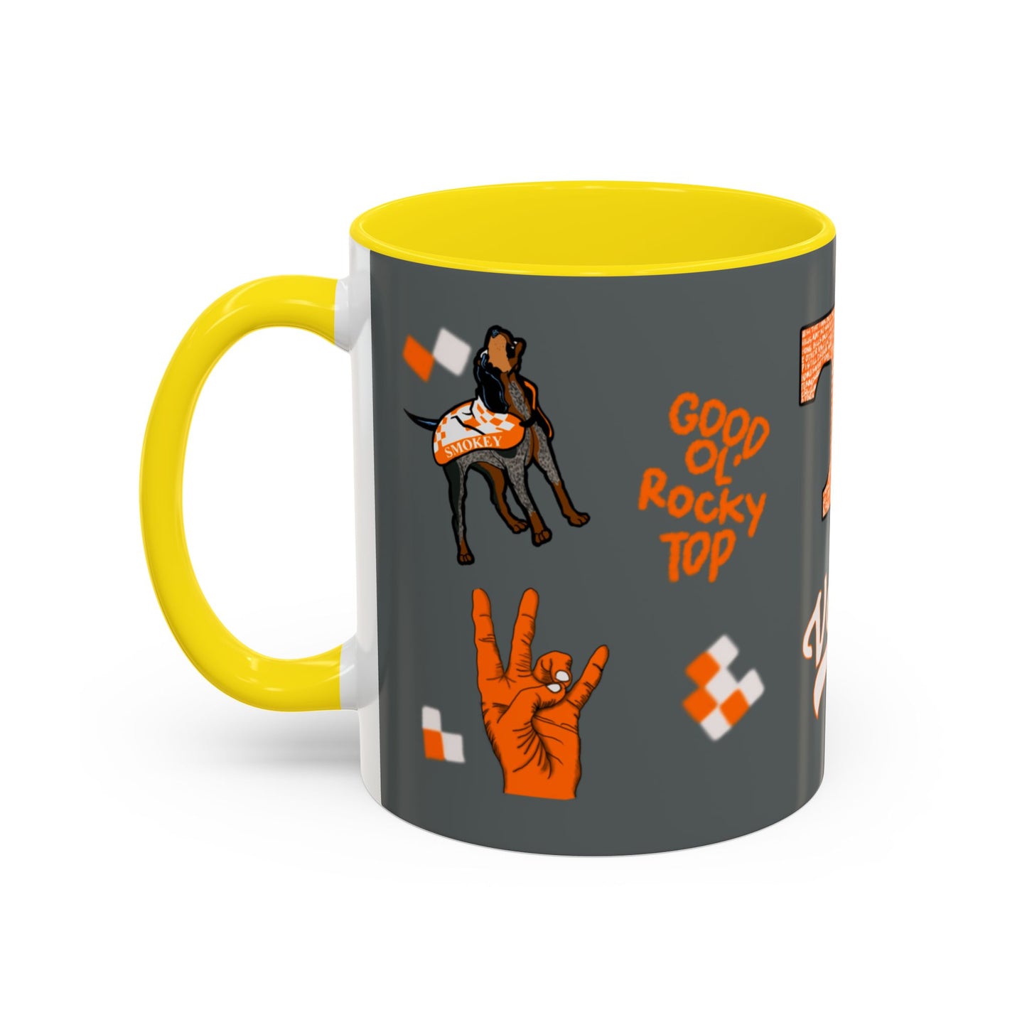 Tennessee Spirit Coffee Mug, Perfect for Gameday, College Student Gift, Unique Drinkware, Sports Fan Mug, Show Your Team Pride