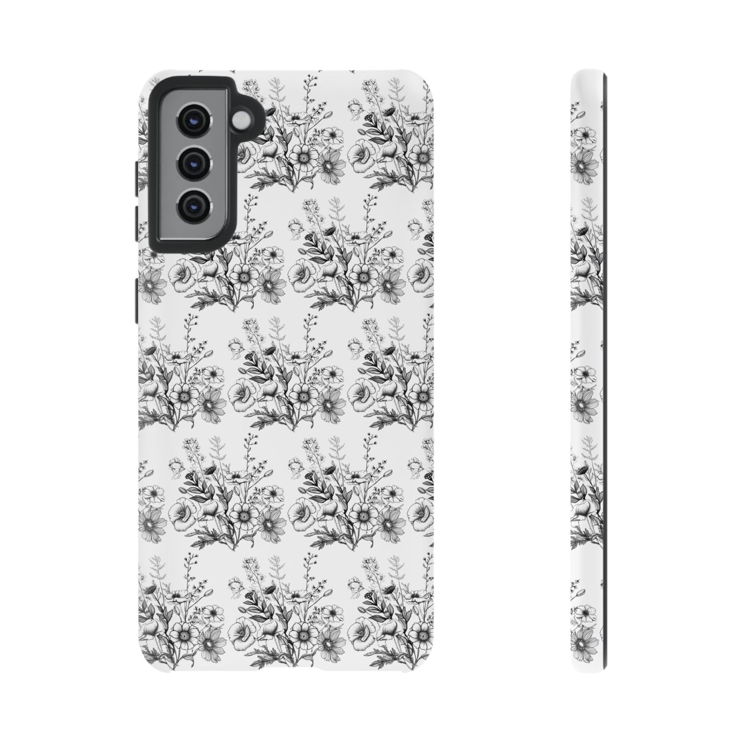 Floral Phone Case, Tough Cases with Elegant Black and White Design, Protective Cover for Fashion Lovers, Unique Gift for All [...]
